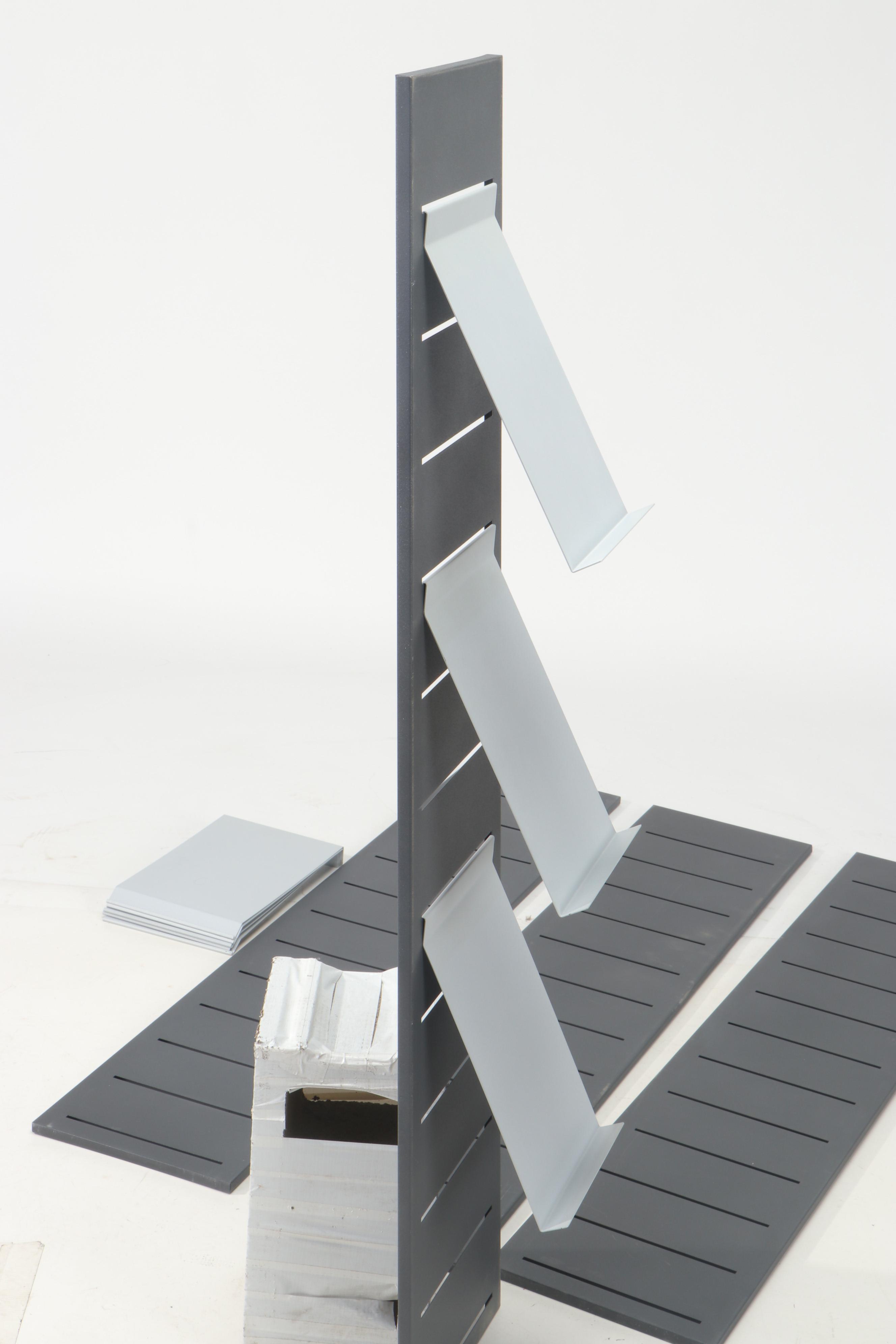 Contemporary Metal Wall-Mounted Magazine Racks