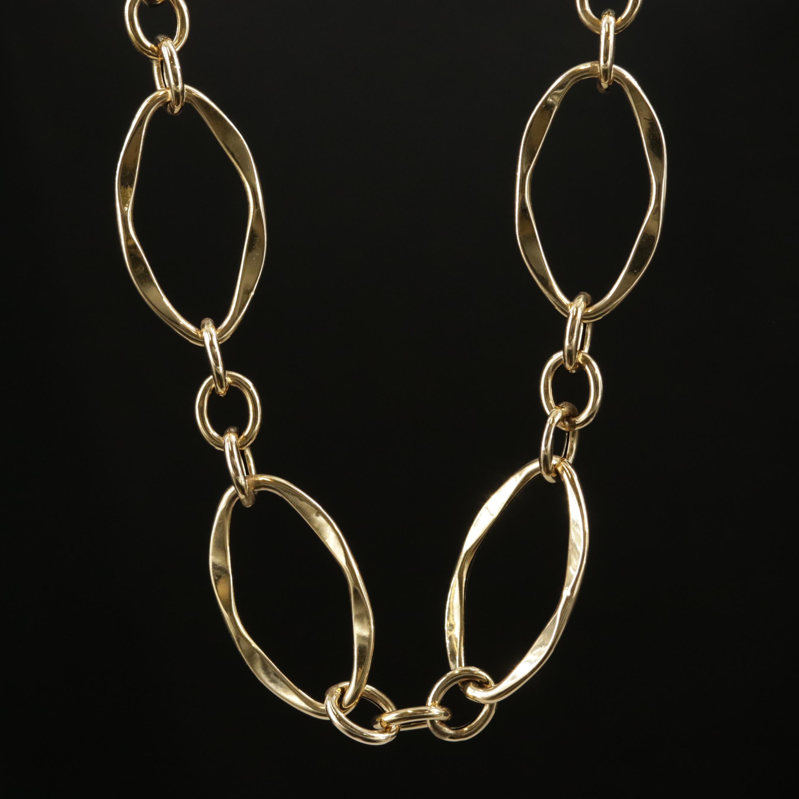 Milor 14K Gold Oval Link Chain