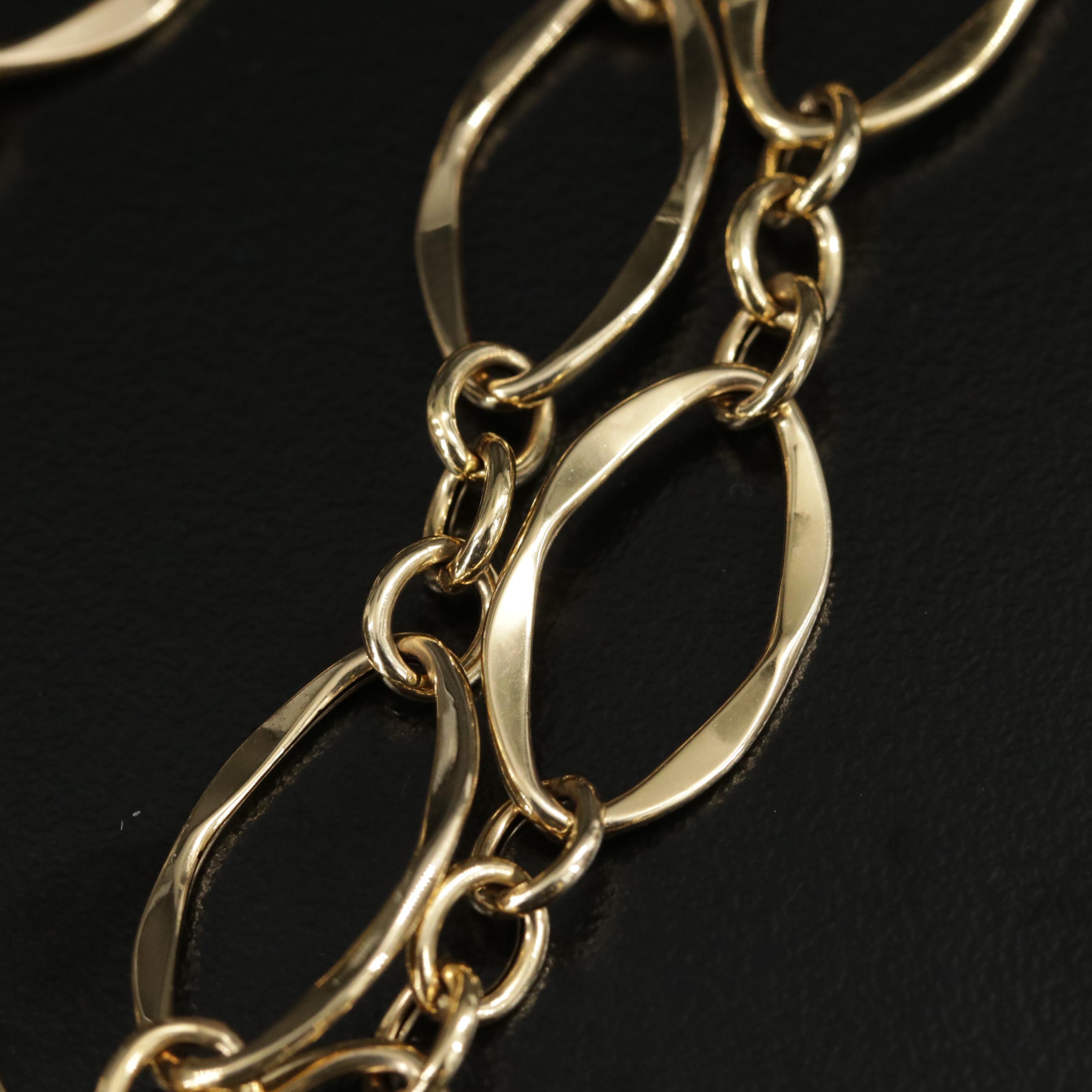 Milor 14K Gold Oval Link Chain