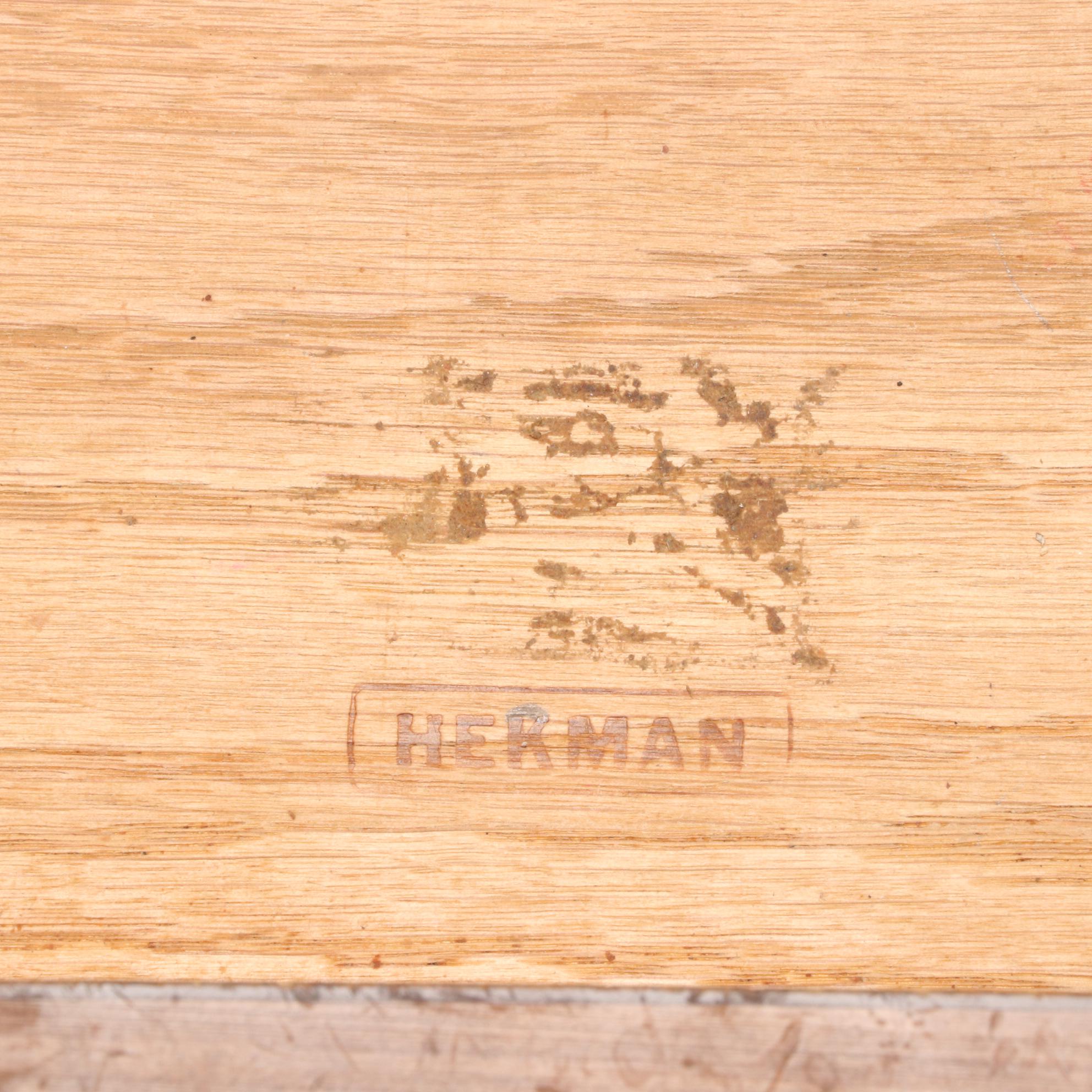 Pair of Hekman Mid Century Modern Walnut Side Tables