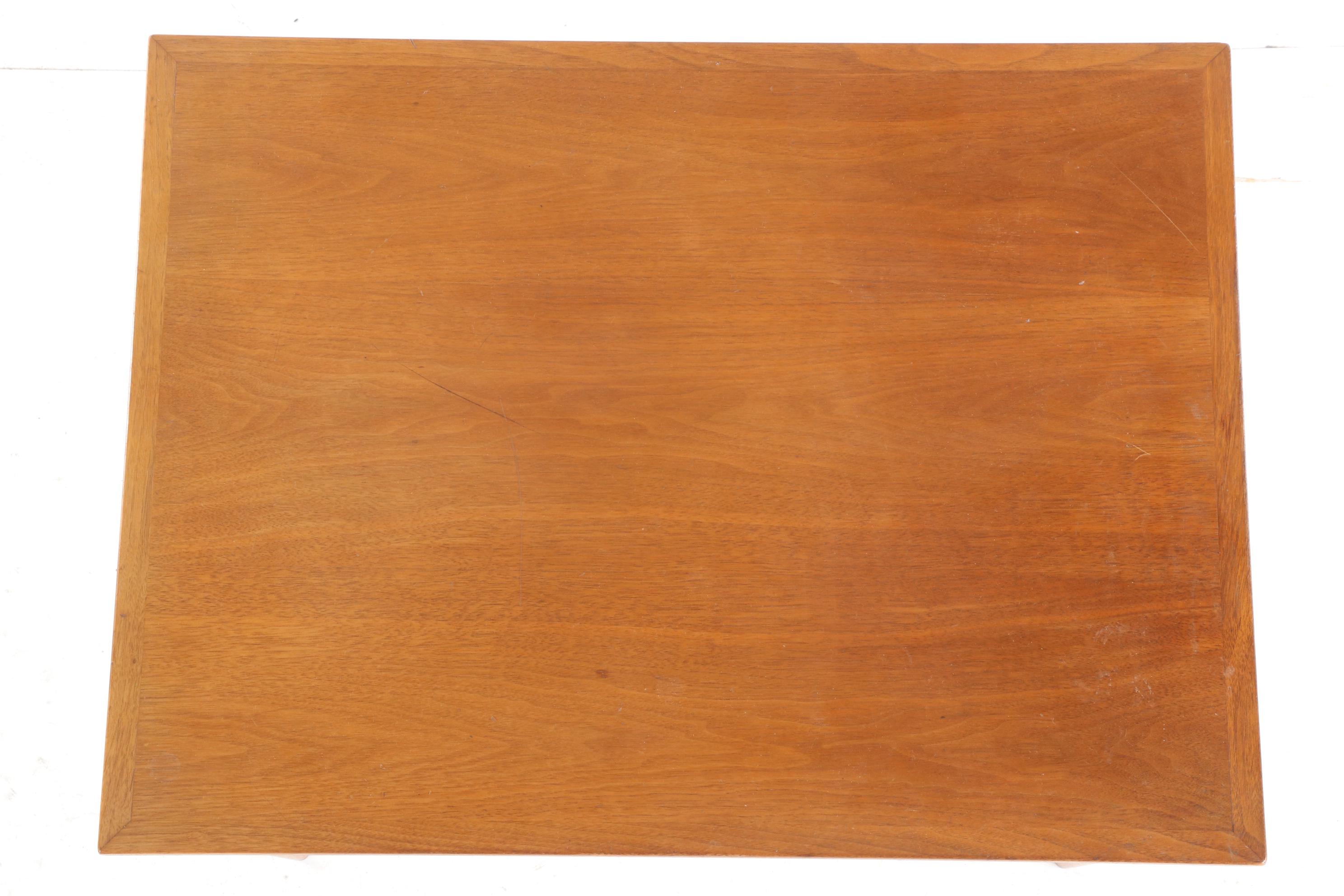 Pair of Hekman Mid Century Modern Walnut Side Tables