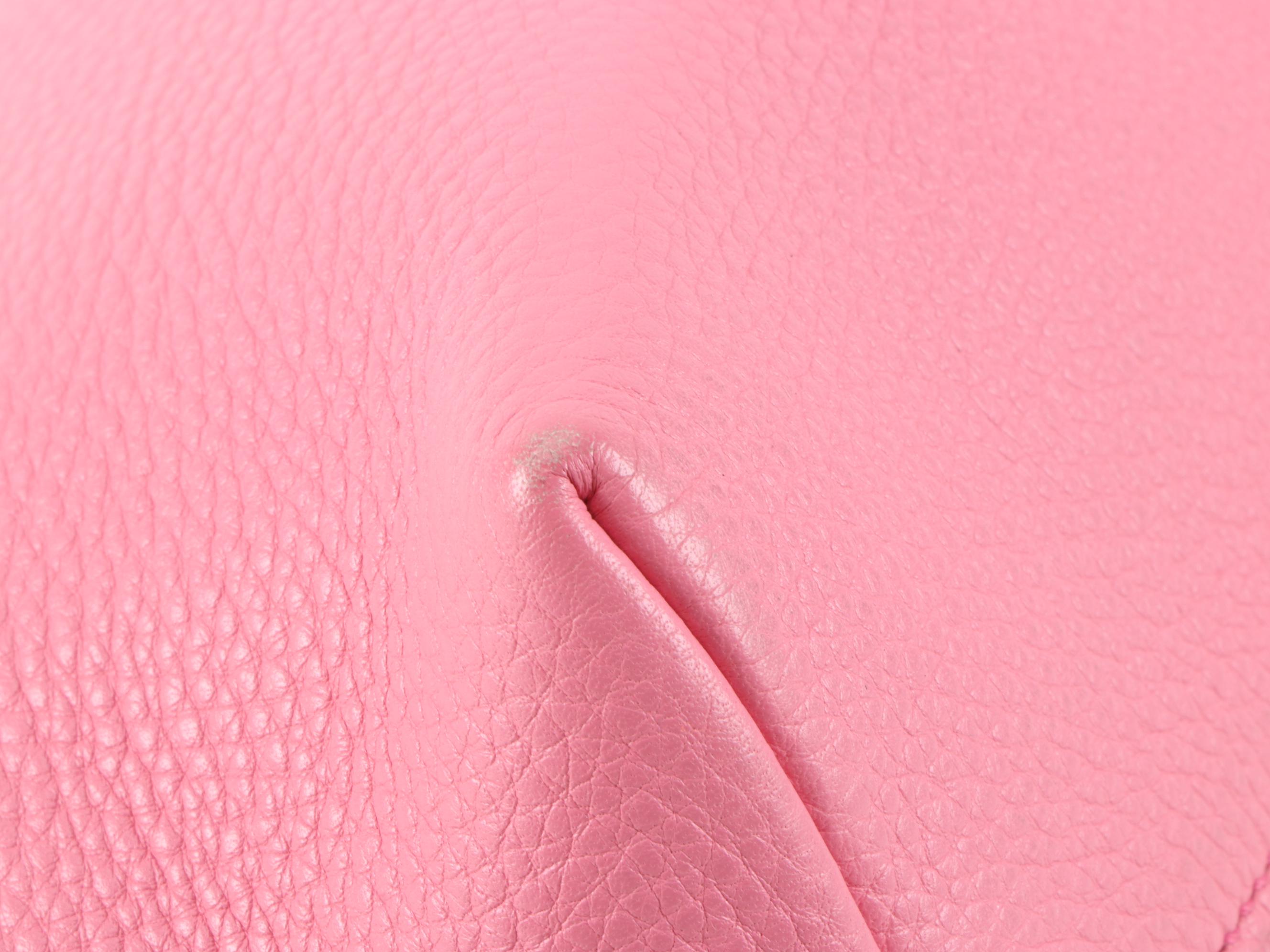 Prada Pink Vitello Daino Pebbled Leather Convertible Satchel