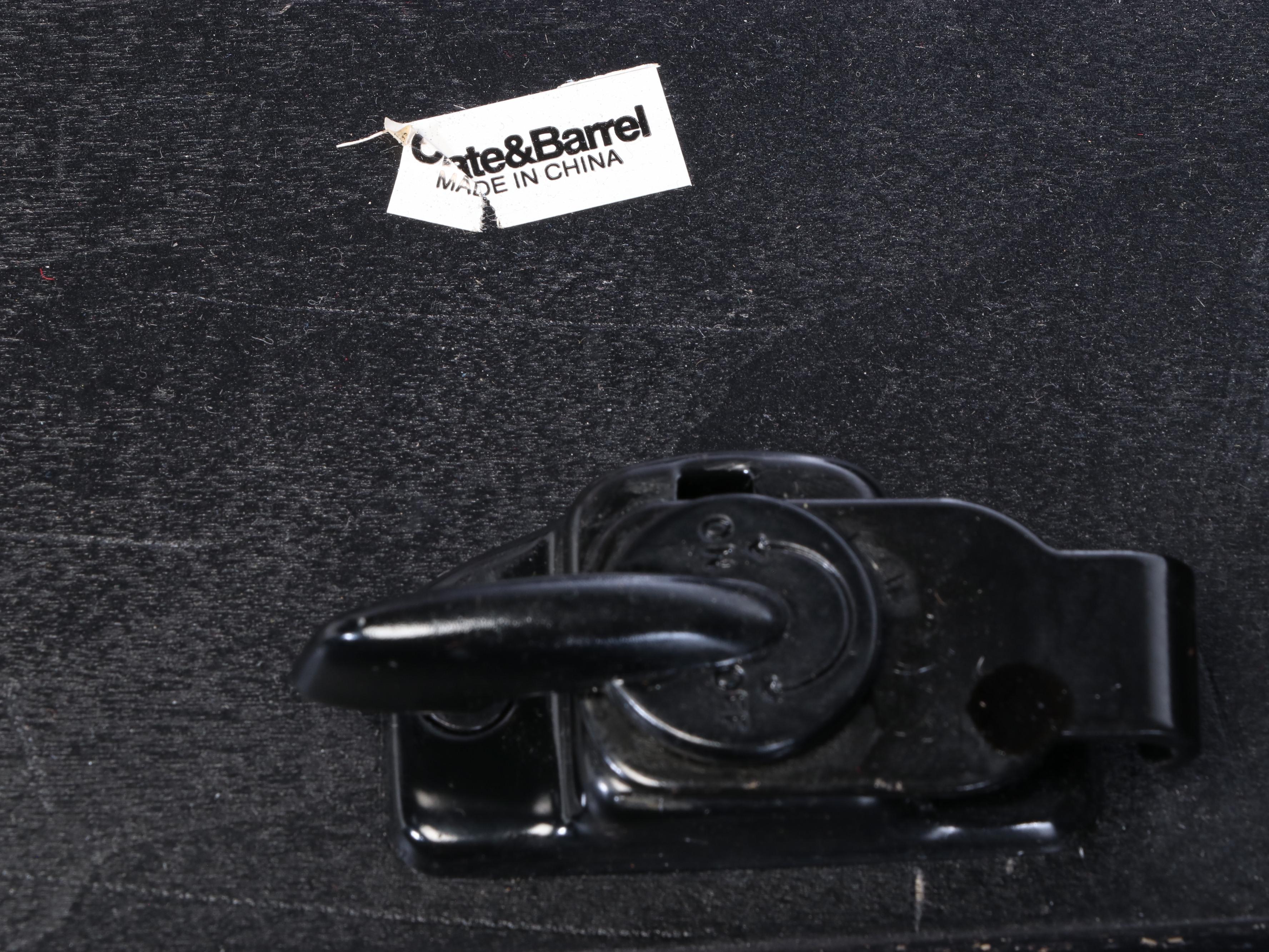 Crate & Barrel Contemporary Ebonized Wood Dining Set