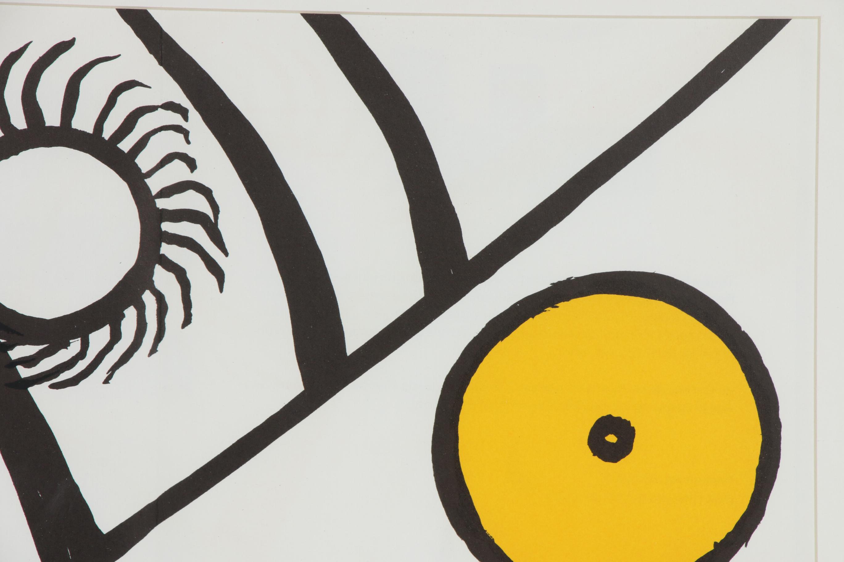 Alexander Calder Double-Page Color Lithograph for "Derrière le Miroir", 1976