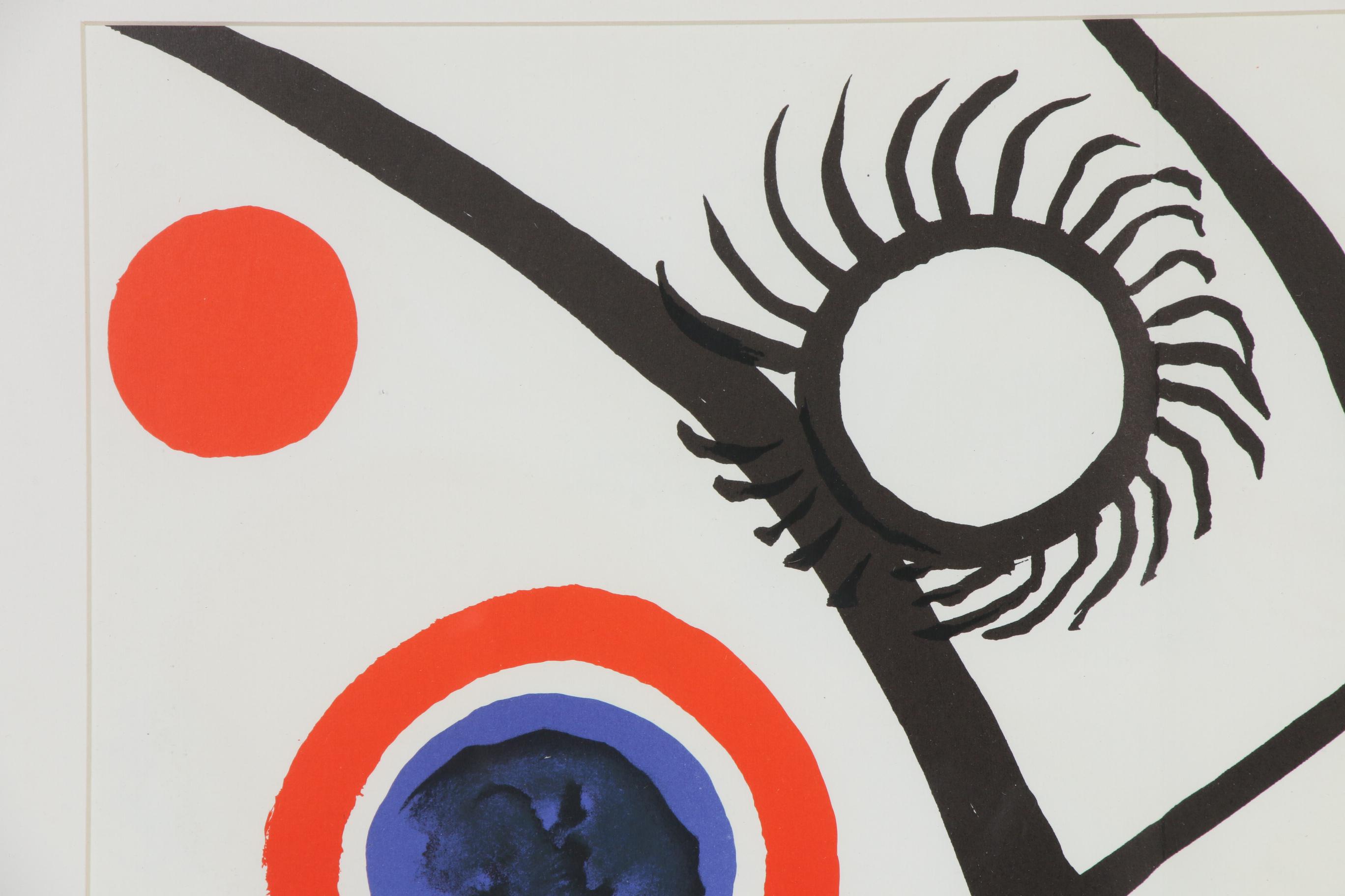 Alexander Calder Double-Page Color Lithograph for "Derrière le Miroir", 1976