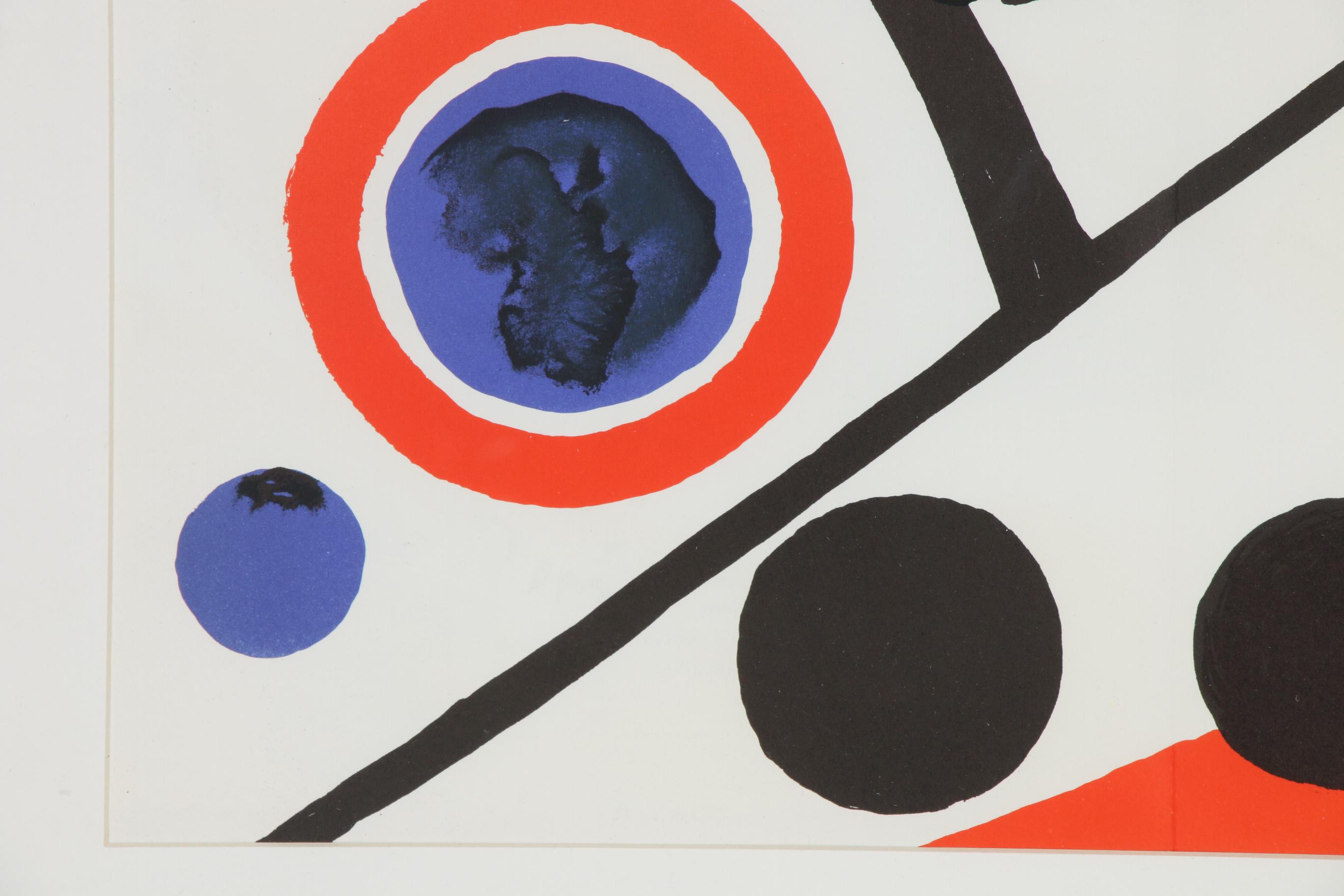Alexander Calder Double-Page Color Lithograph for "Derrière le Miroir", 1976