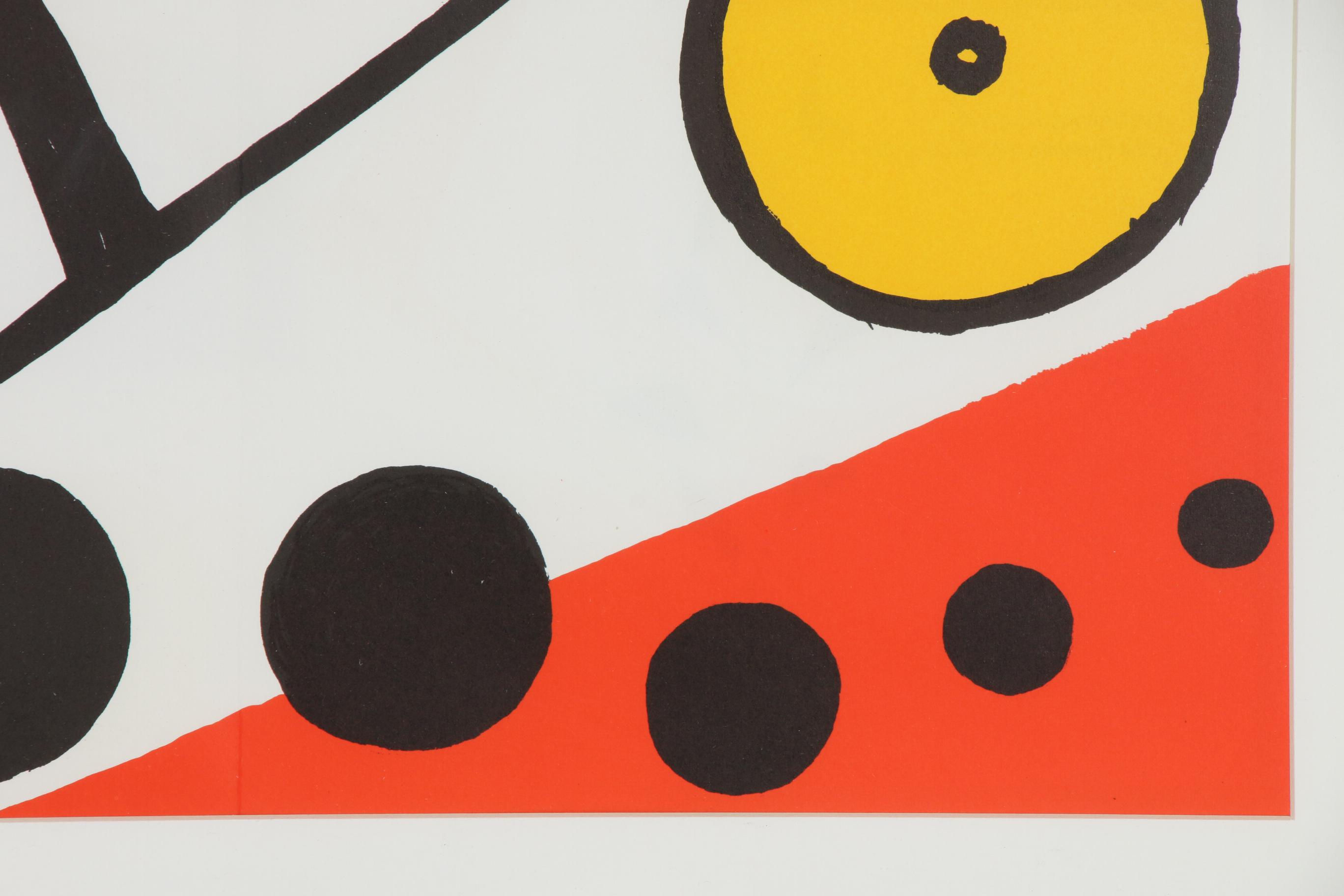 Alexander Calder Double-Page Color Lithograph for "Derrière le Miroir", 1976