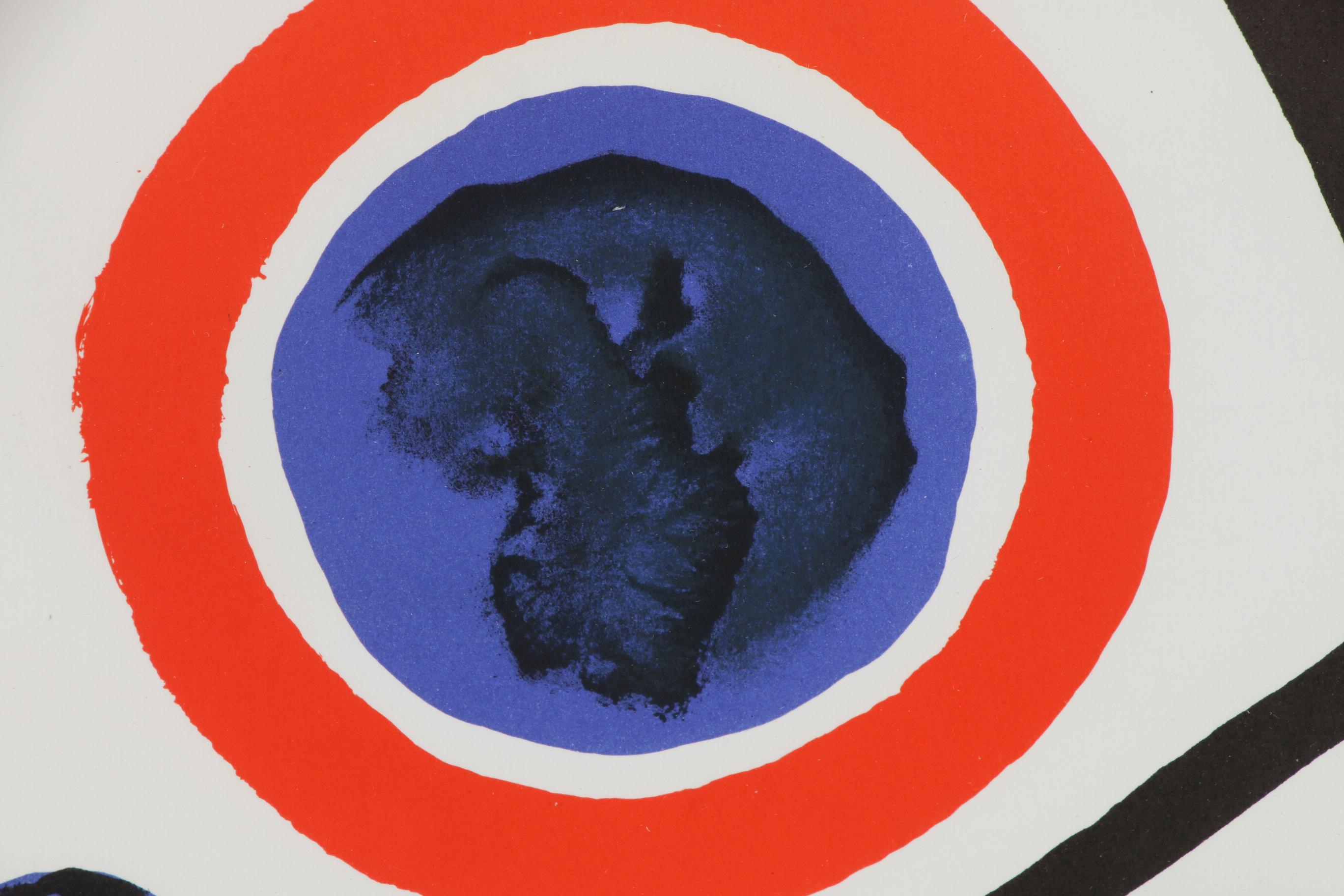 Alexander Calder Double-Page Color Lithograph for "Derrière le Miroir", 1976