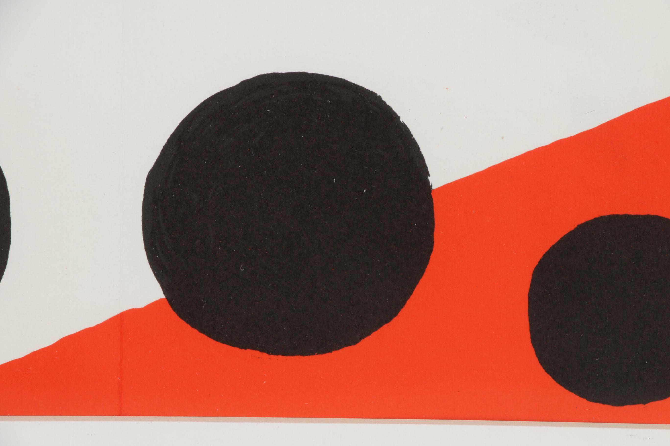 Alexander Calder Double-Page Color Lithograph for "Derrière le Miroir", 1976