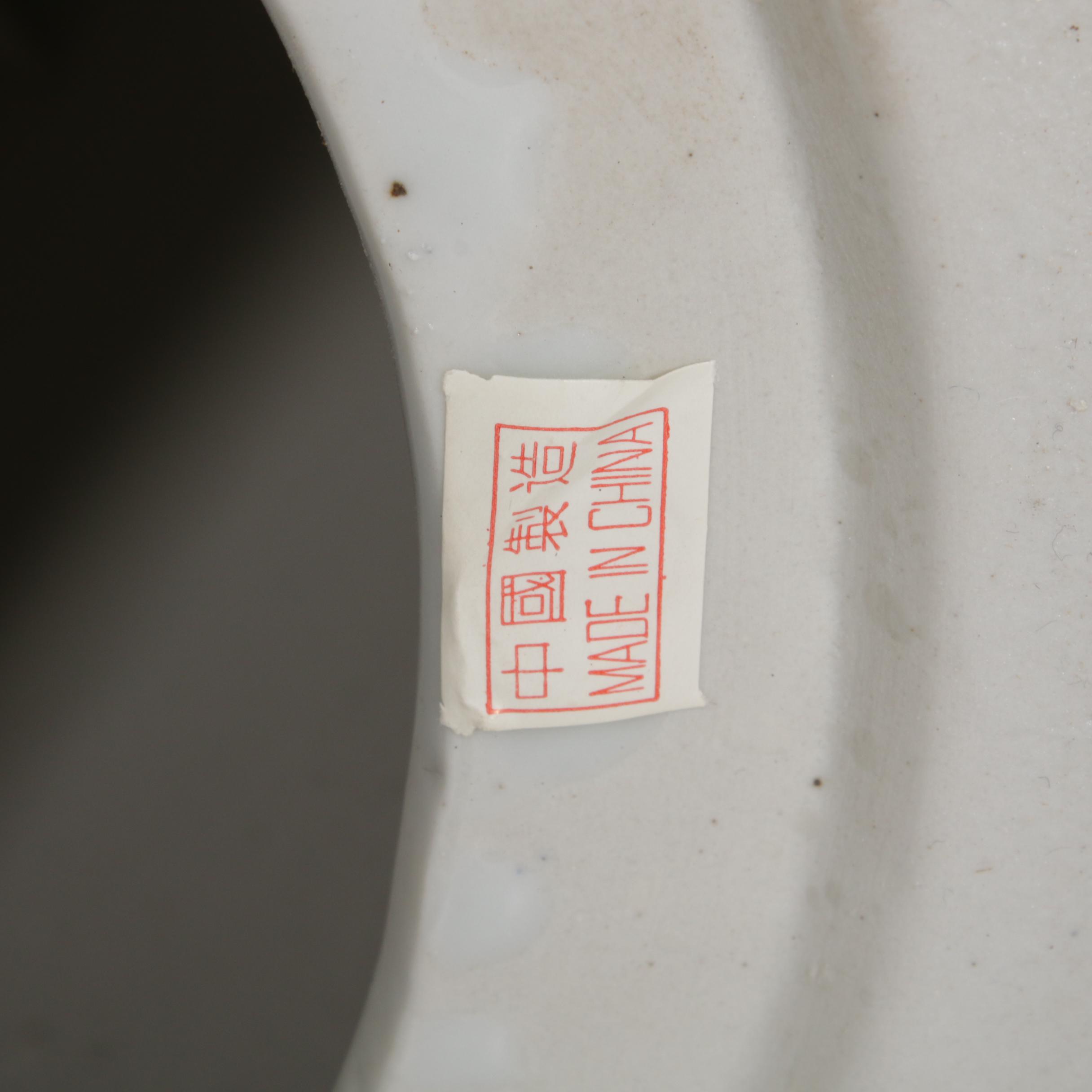 Chinese Blue and White Phoenix Motif Ceramic Garden Seats