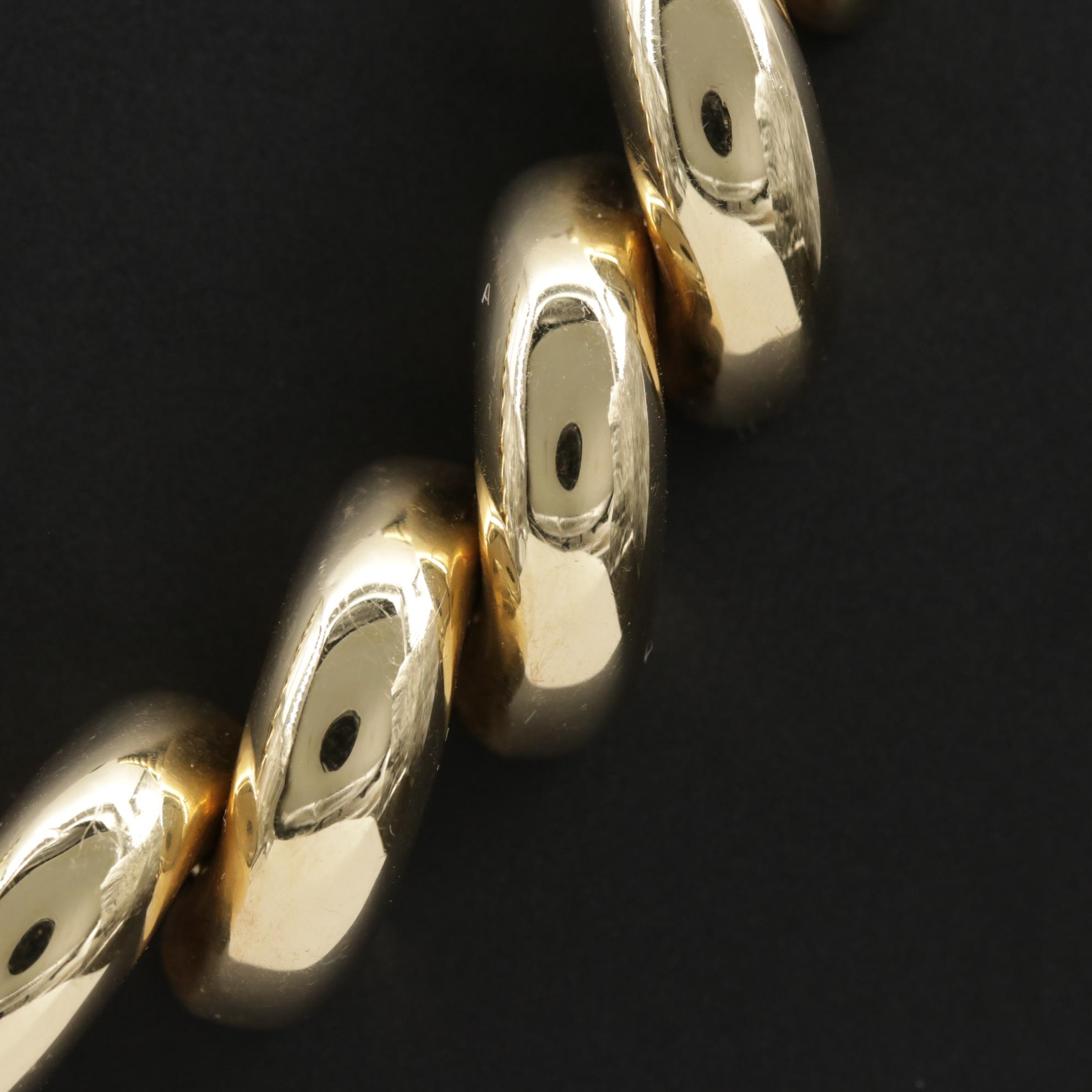 14K Gold Graduated San Marco Chain Necklace