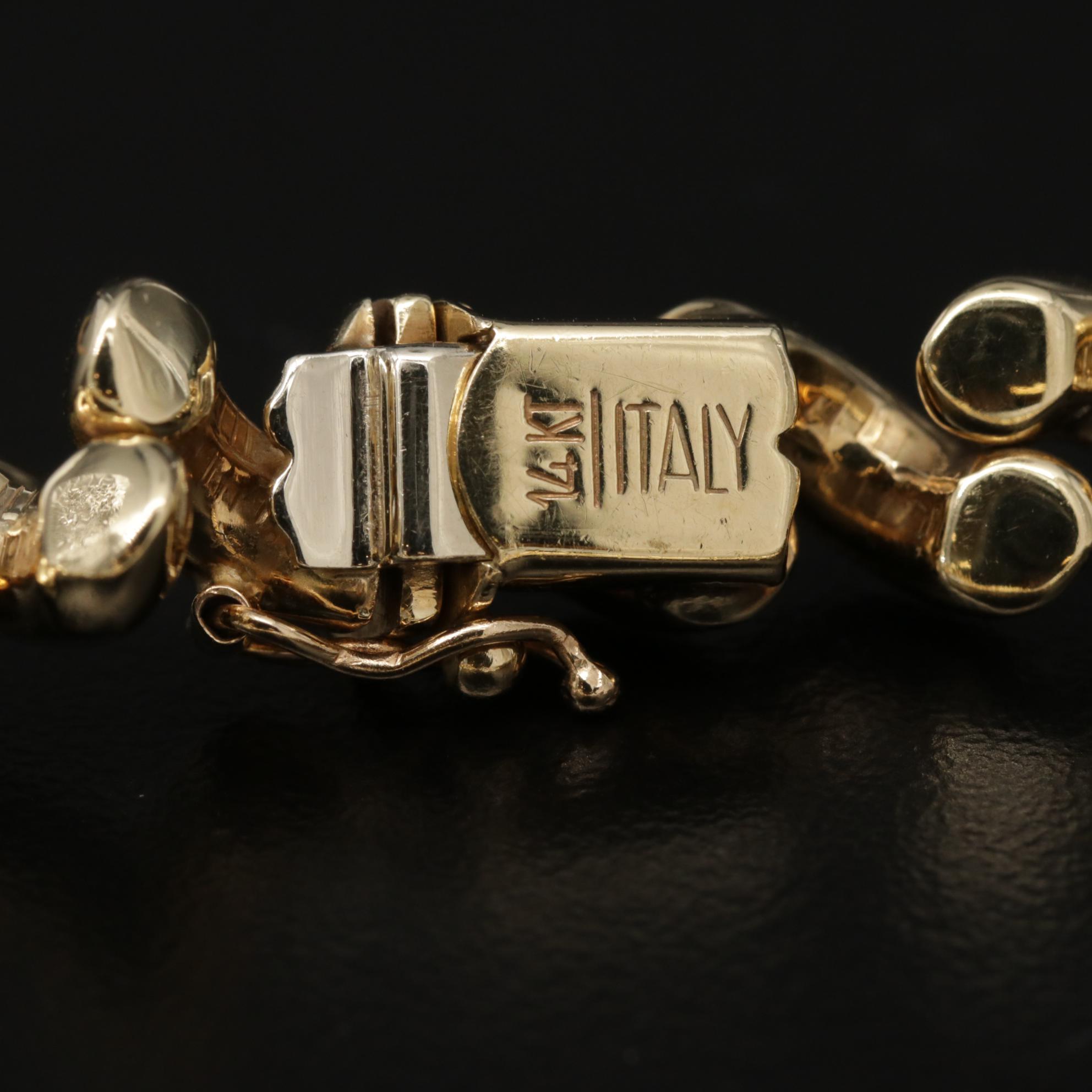 14K Gold Graduated San Marco Chain Necklace