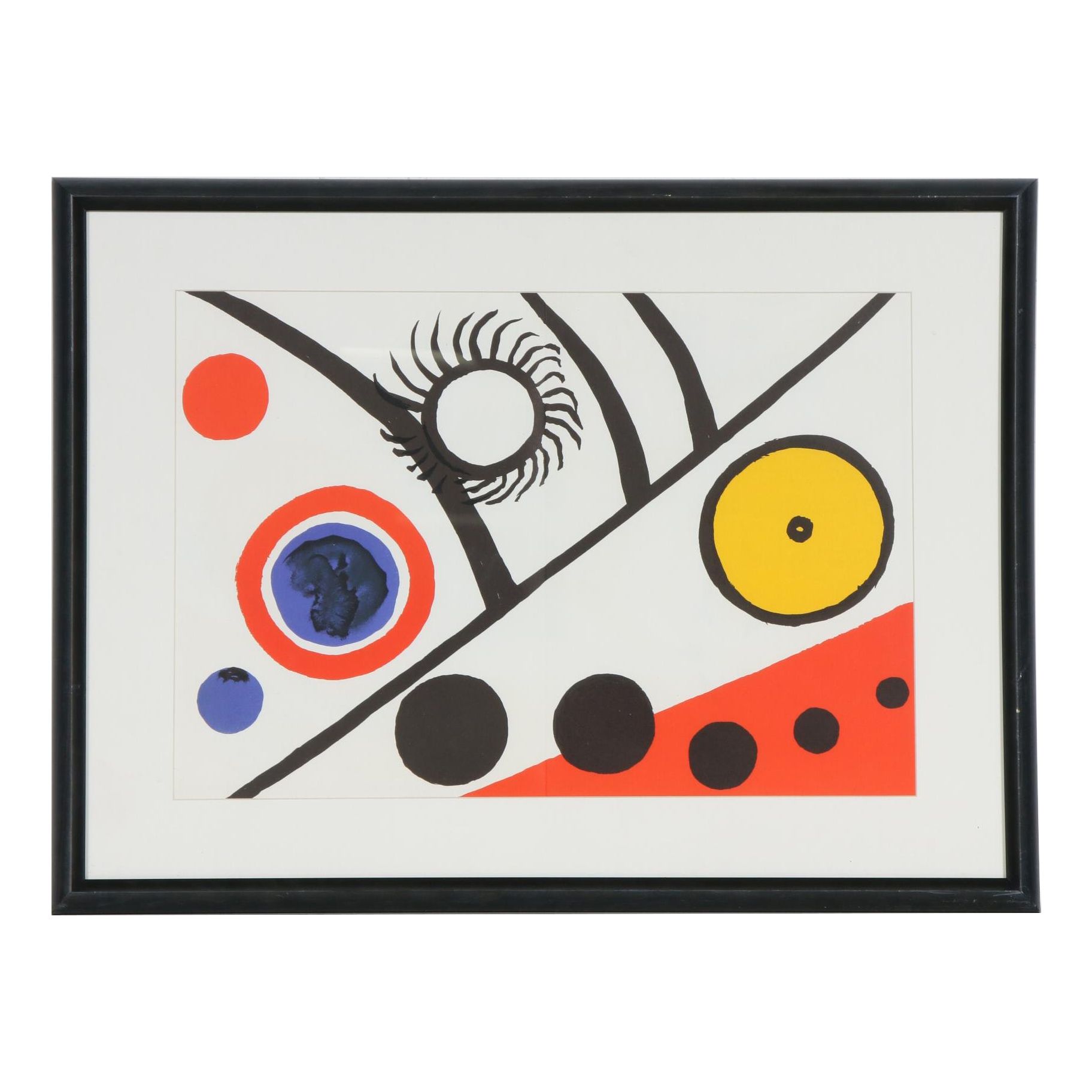 Alexander Calder Double-Page Color Lithograph for "Derrière le Miroir", 1976