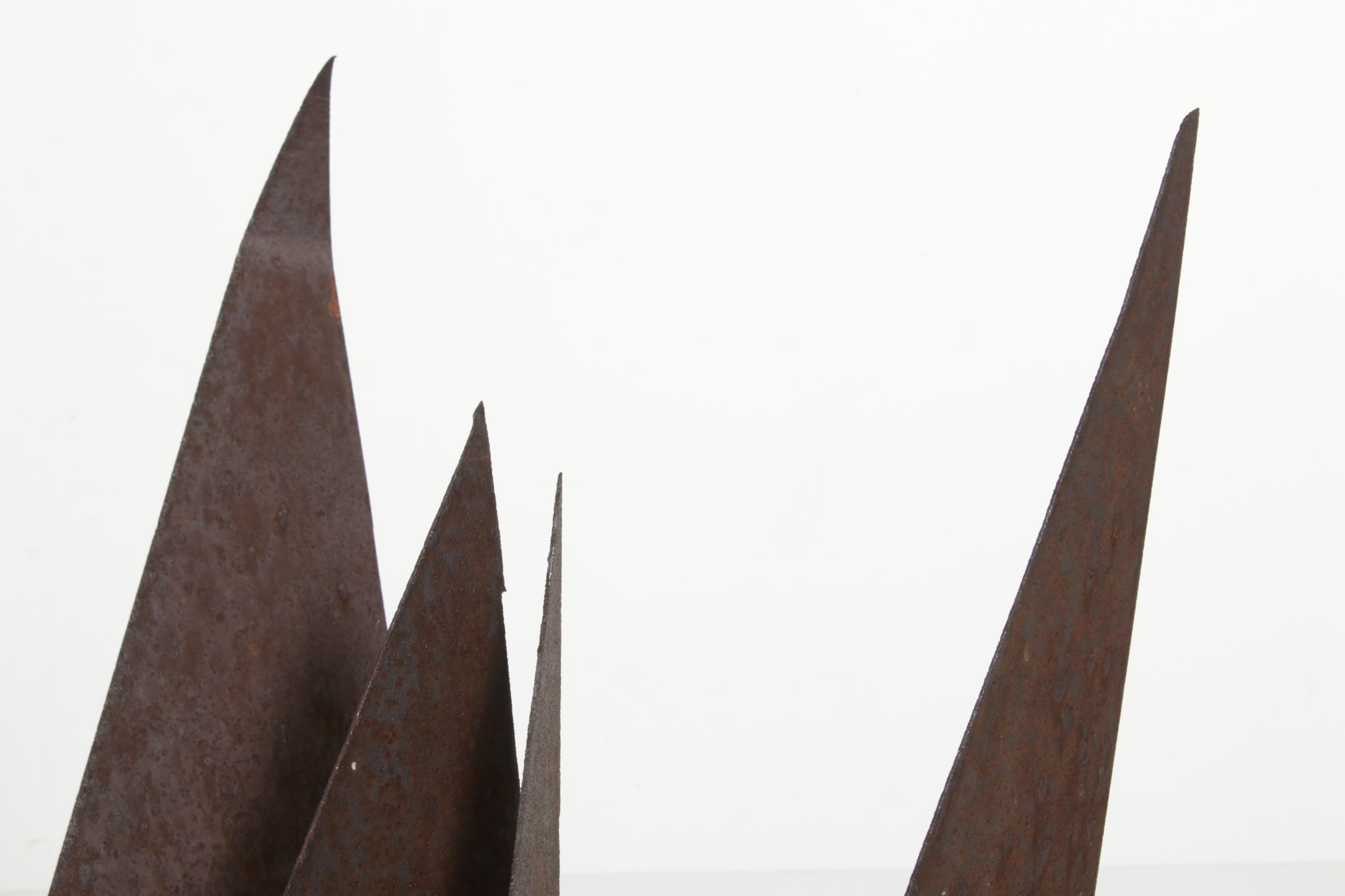 Brutalist Metal Sculpture