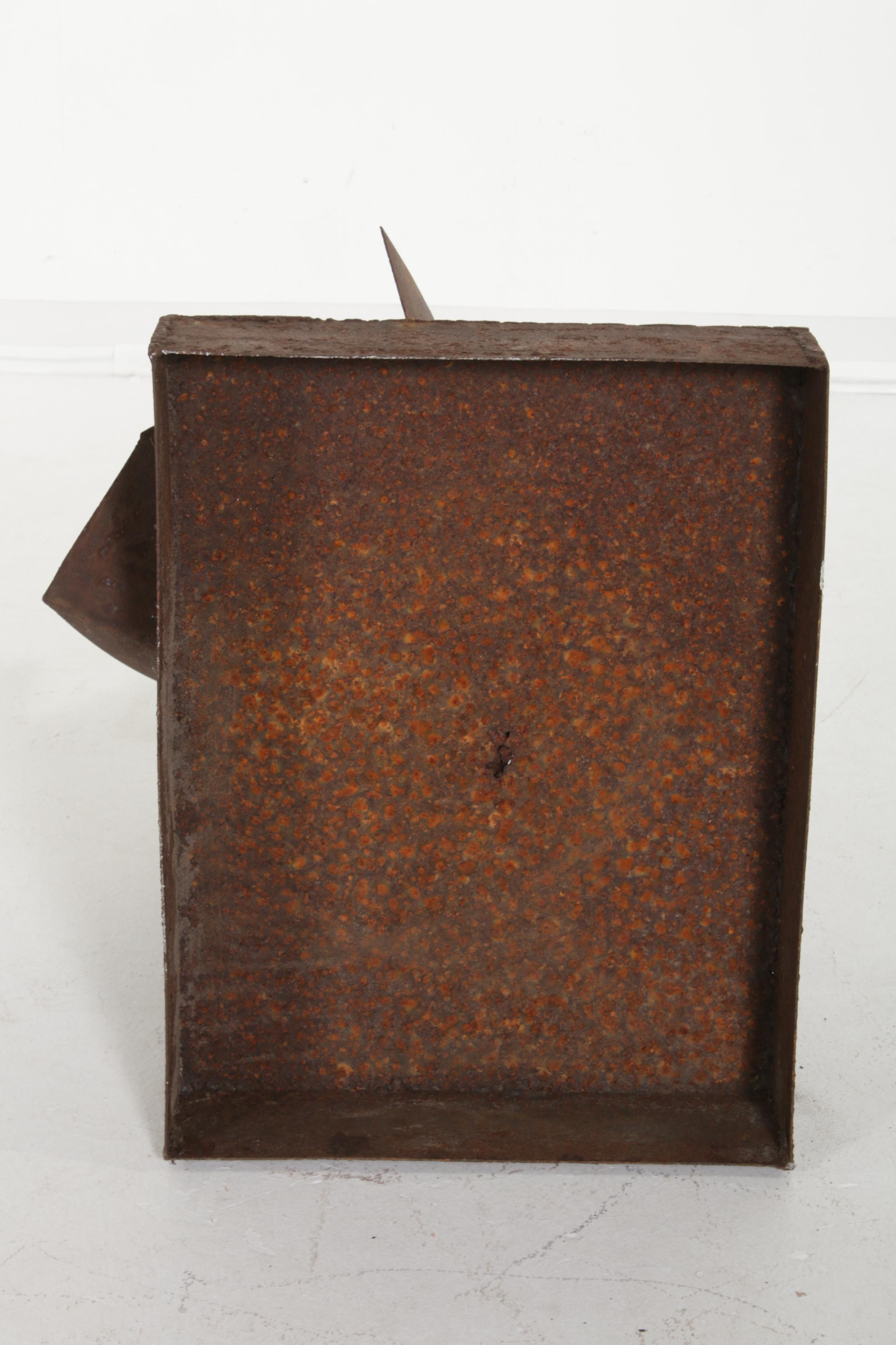 Brutalist Metal Sculpture