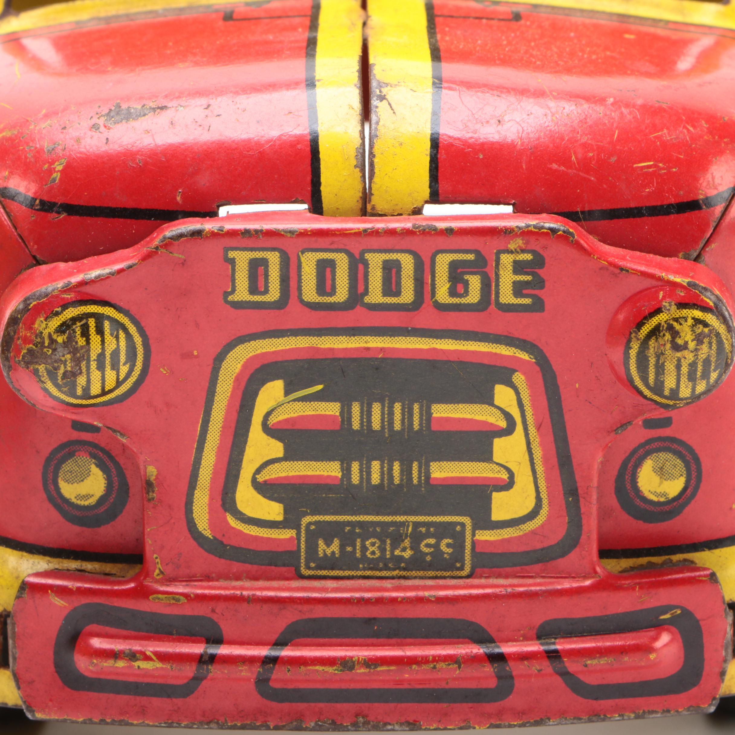 Marx Tin Lithograph Livestock Transport Company Dodge Toy Truck, 1950s