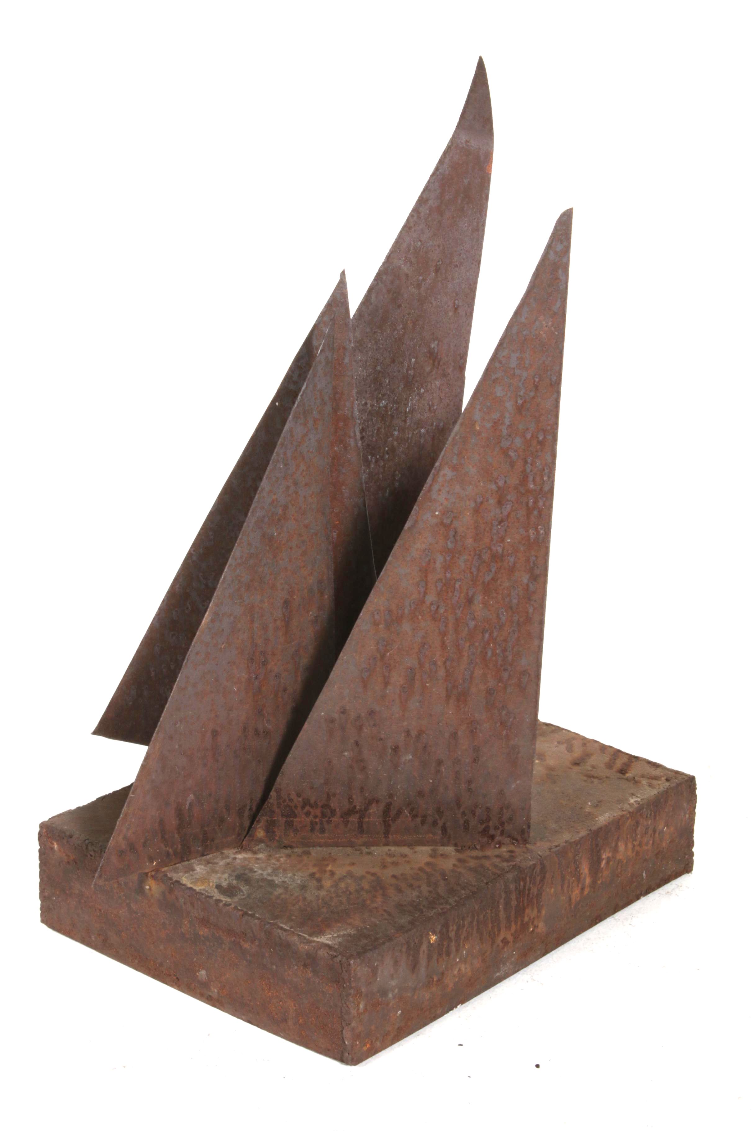 Brutalist Metal Sculpture