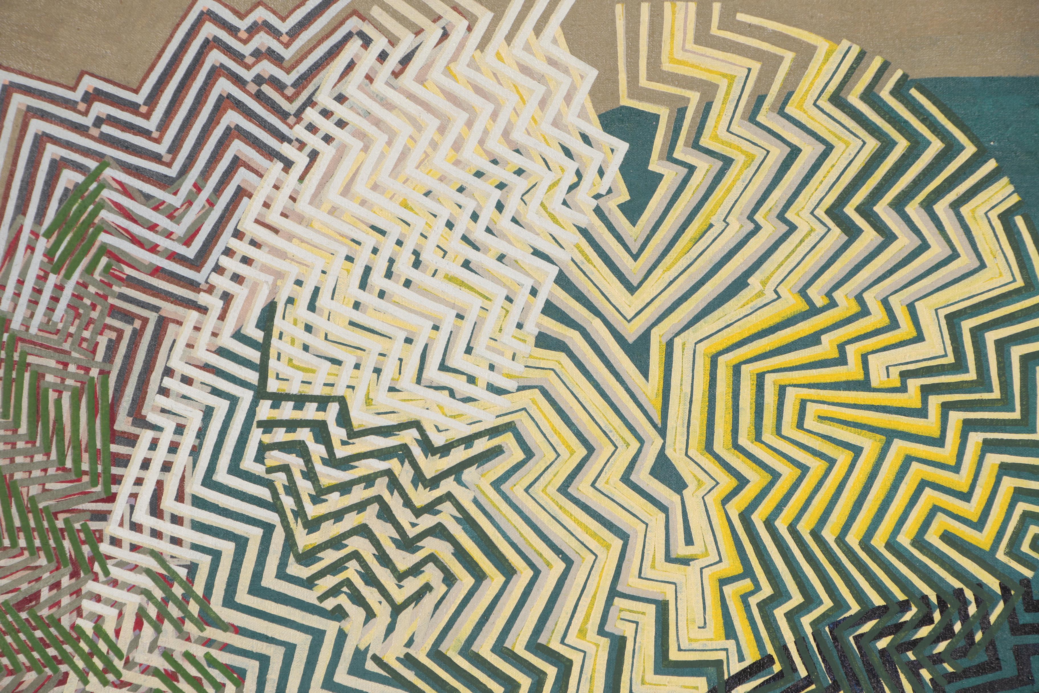 Boyce Benge Monumental Oil Painting "Knowledge Breeds", 1981