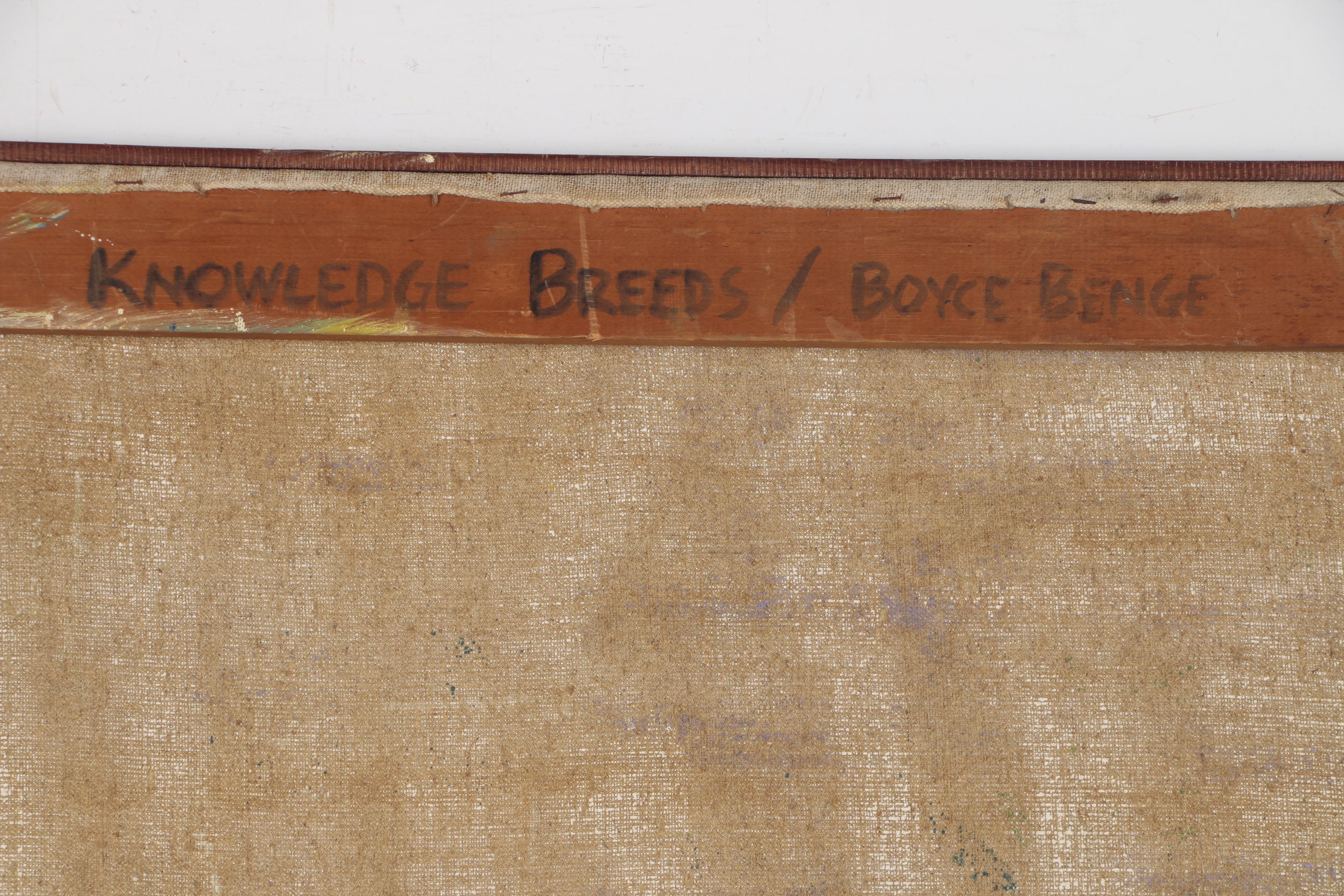 Boyce Benge Monumental Oil Painting "Knowledge Breeds", 1981