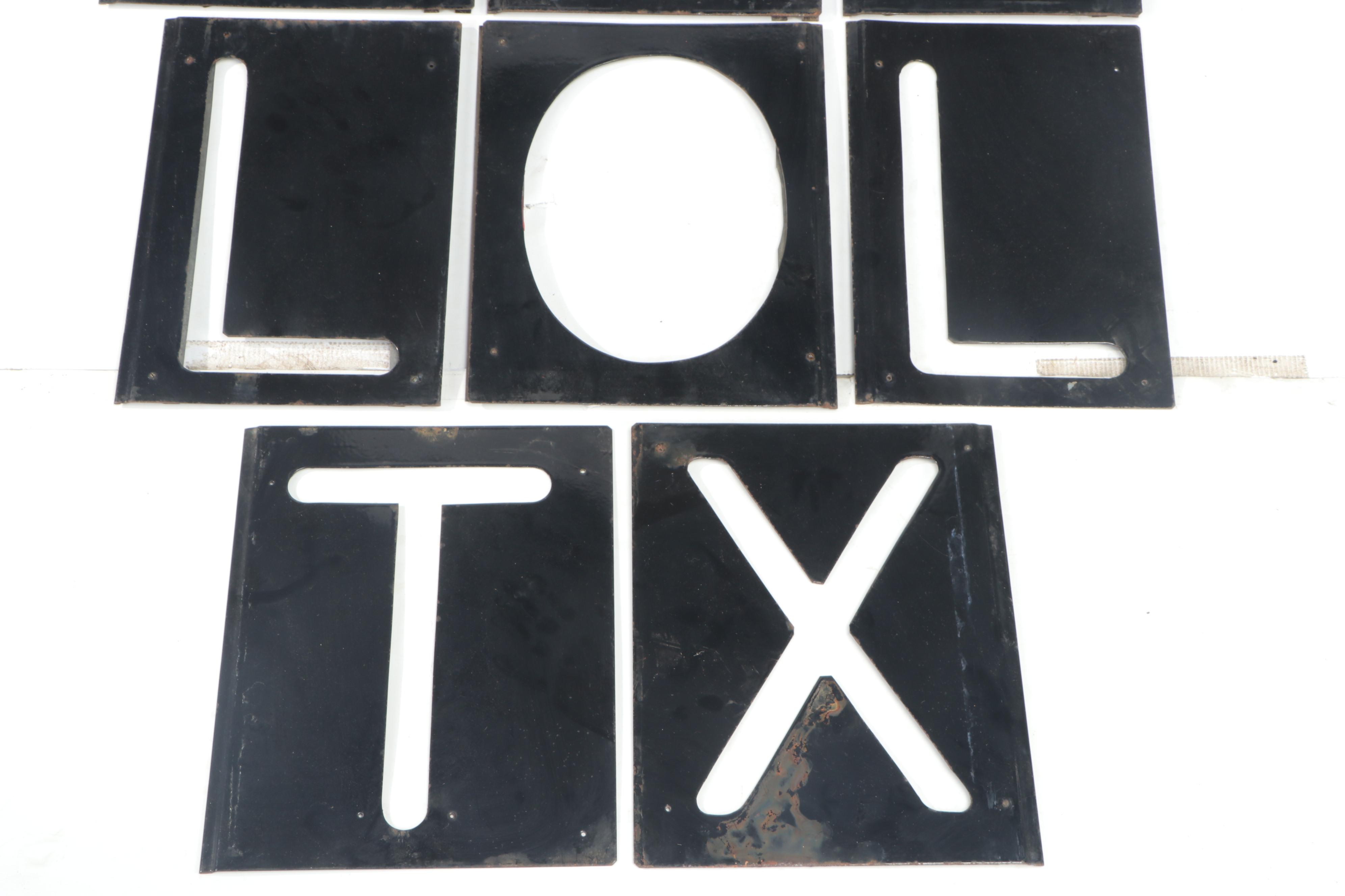 Metal Marquee Sign Letters with Brackets