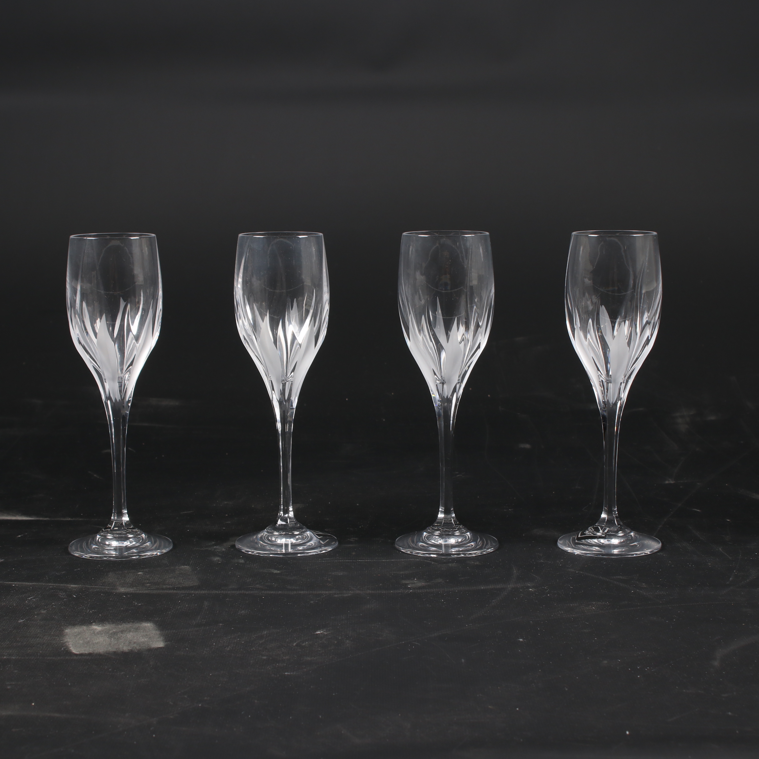 Mikasa "Flame D'Amore" Blown Glass Stemware