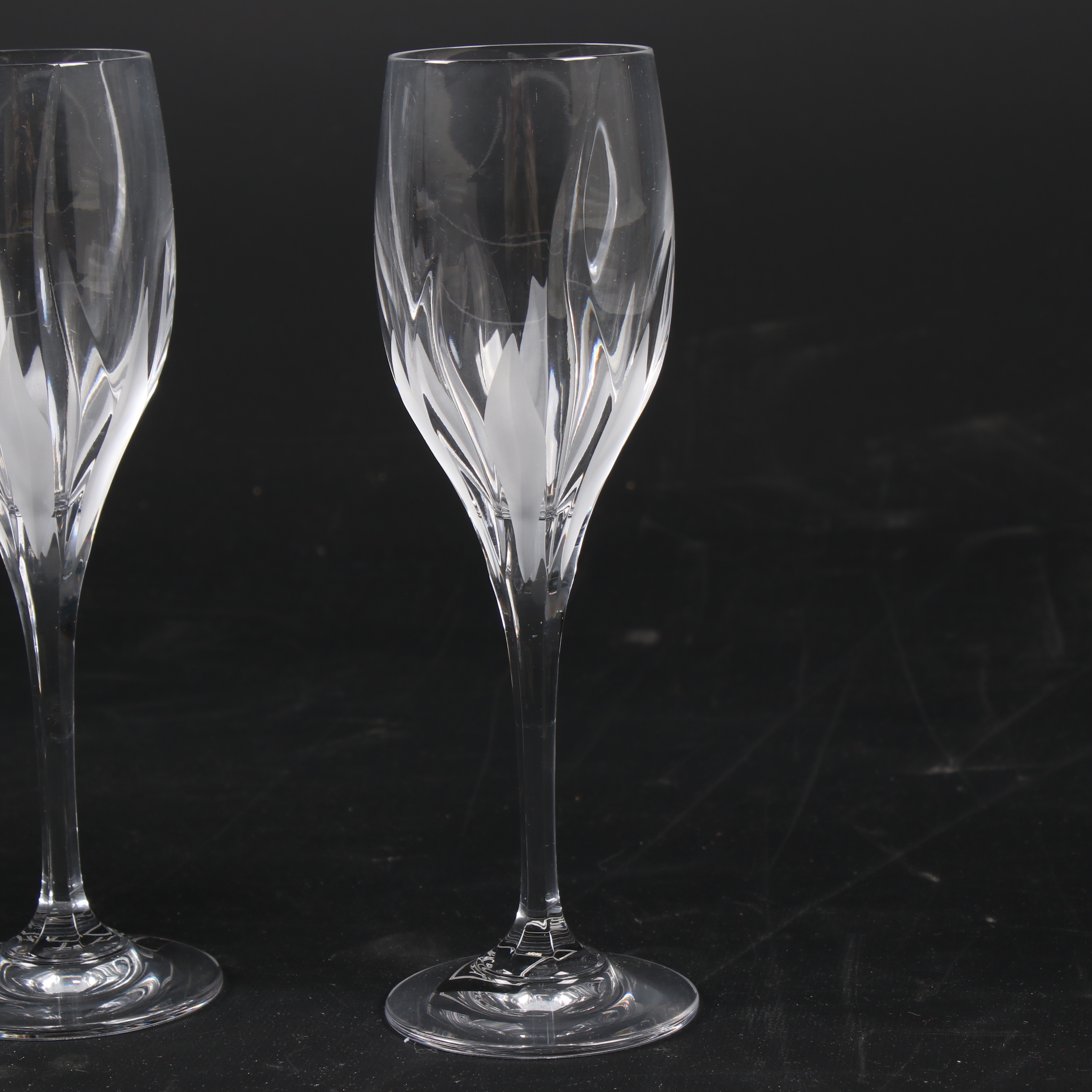 Mikasa "Flame D'Amore" Blown Glass Stemware