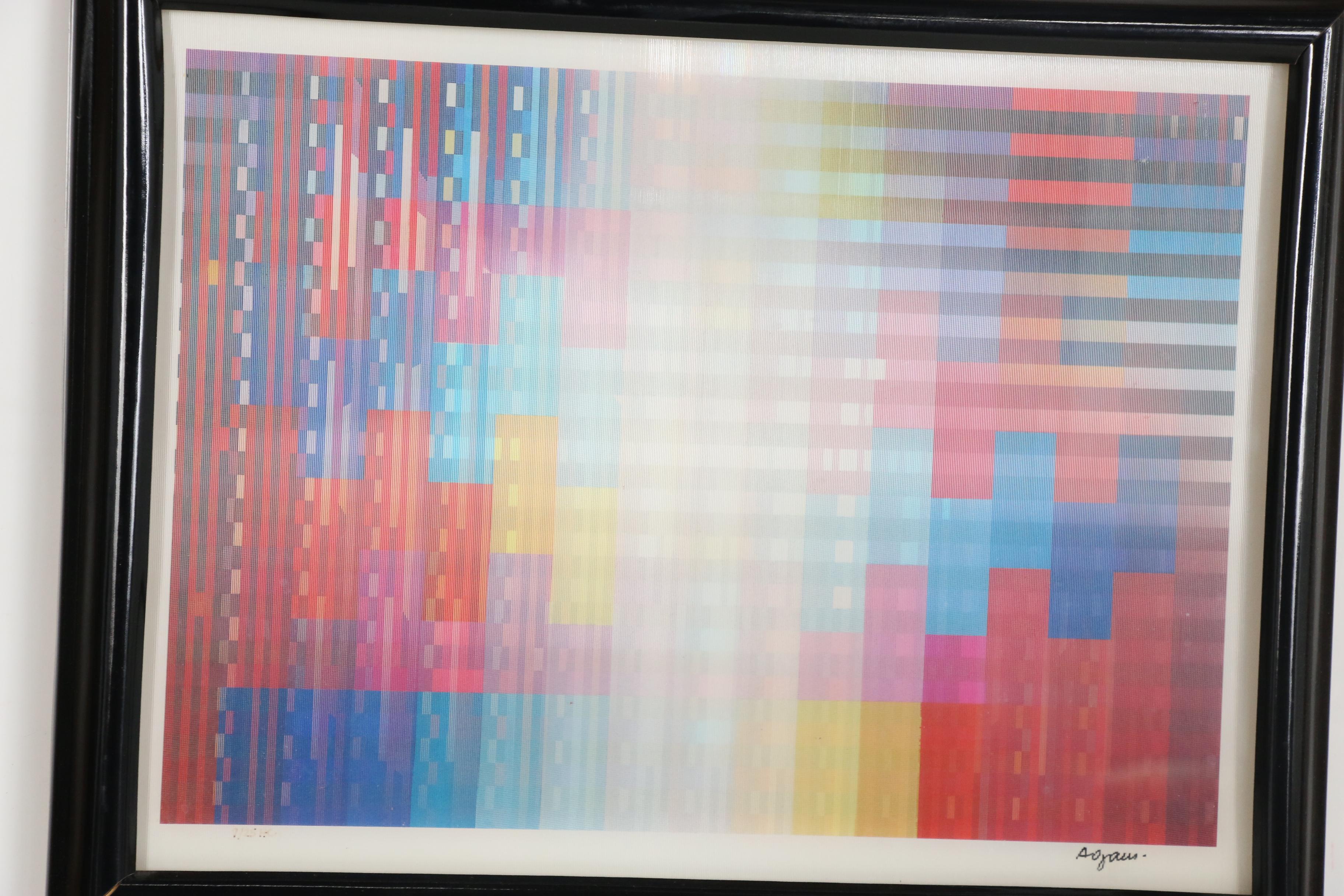 Yaacov Agam Agamograph "L'Chaim Rainbow"