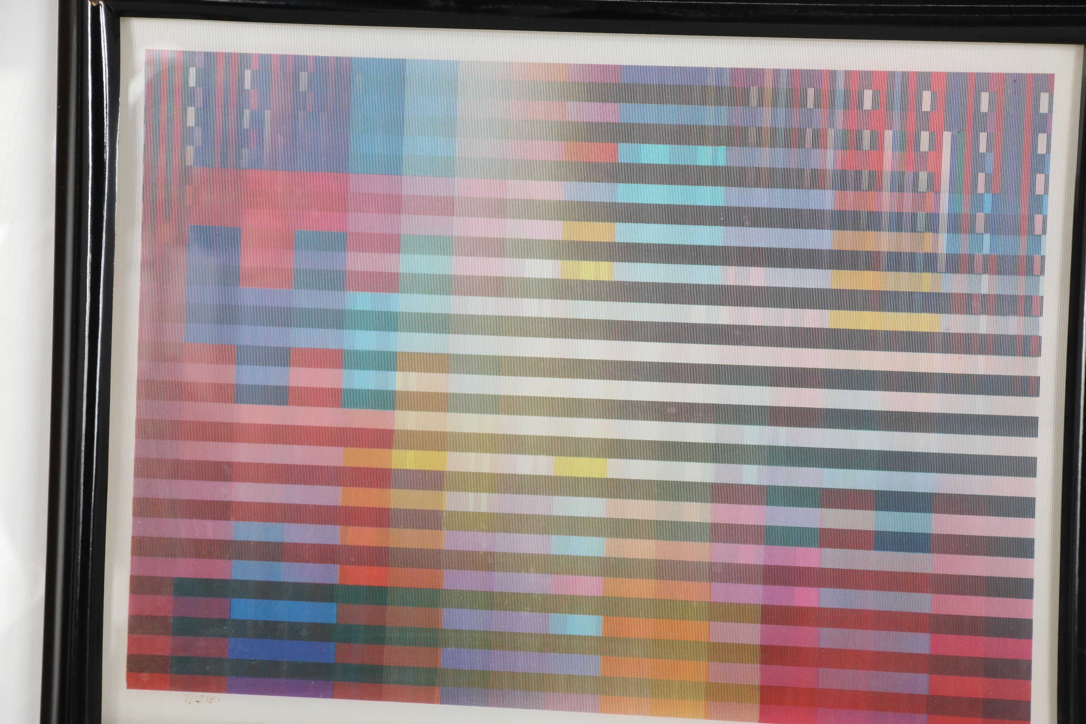 Yaacov Agam Agamograph "L'Chaim Rainbow"
