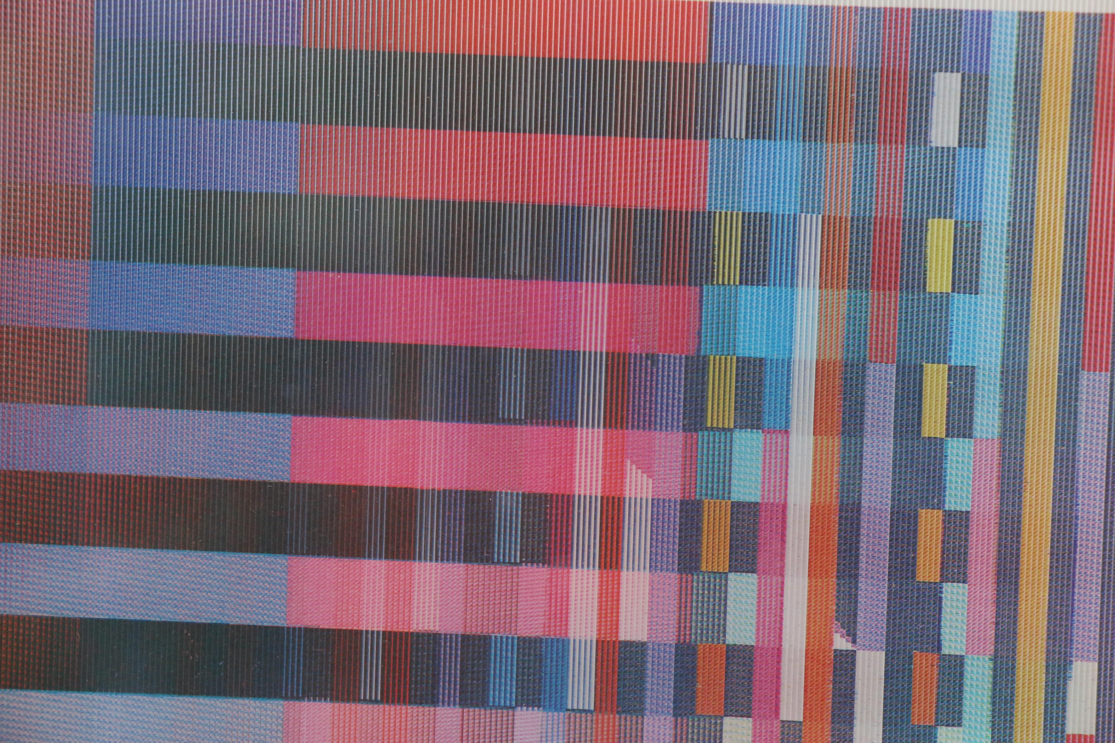 Yaacov Agam Agamograph "L'Chaim Rainbow"