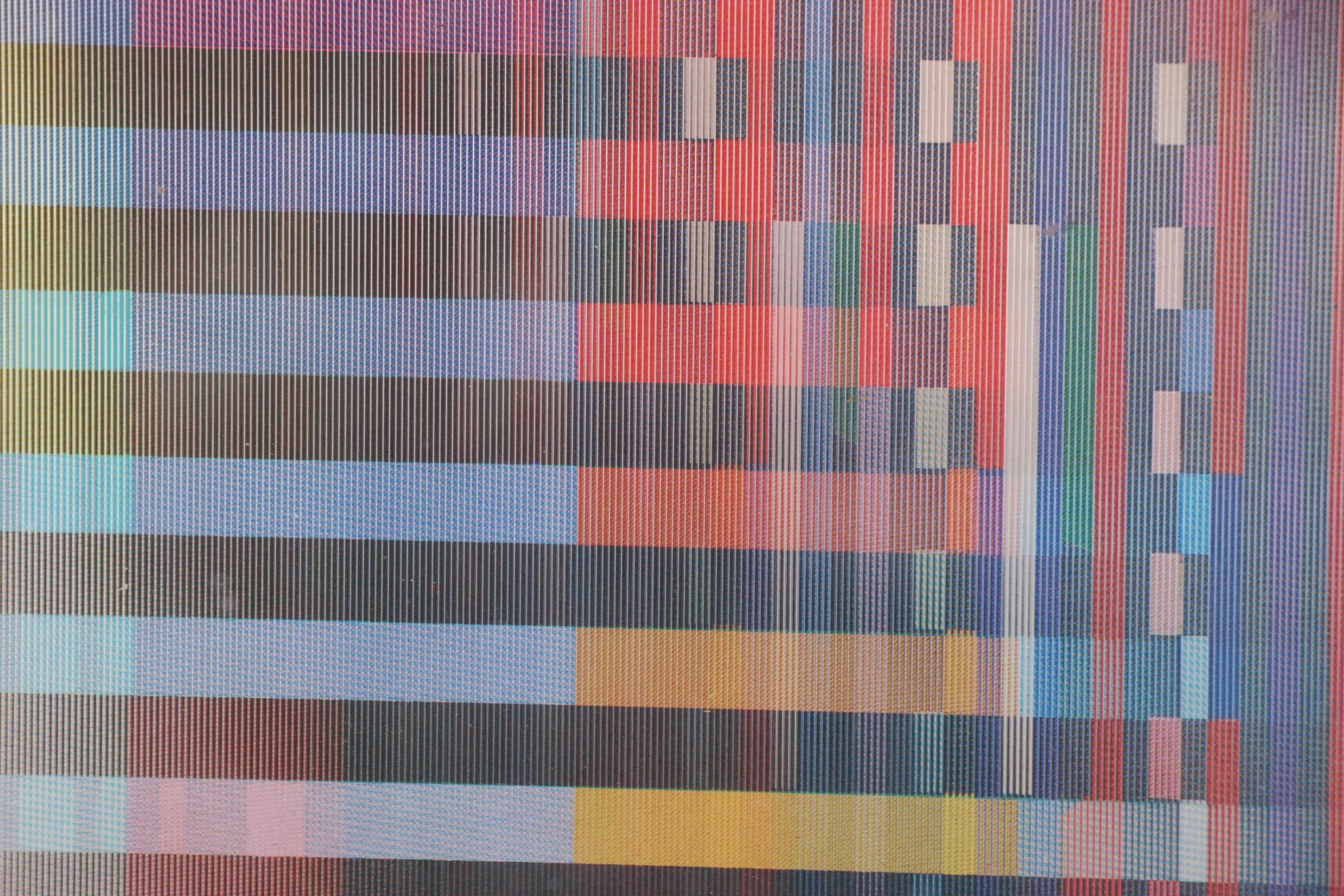 Yaacov Agam Agamograph "L'Chaim Rainbow"