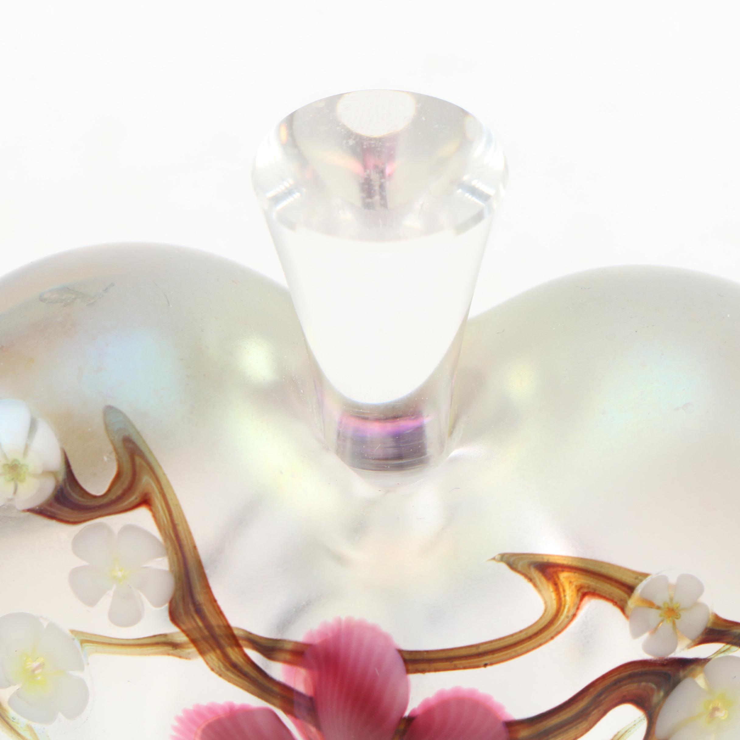 Joseph Morel for Zellique Studio Blown Glass Perfume Bottle, 1996