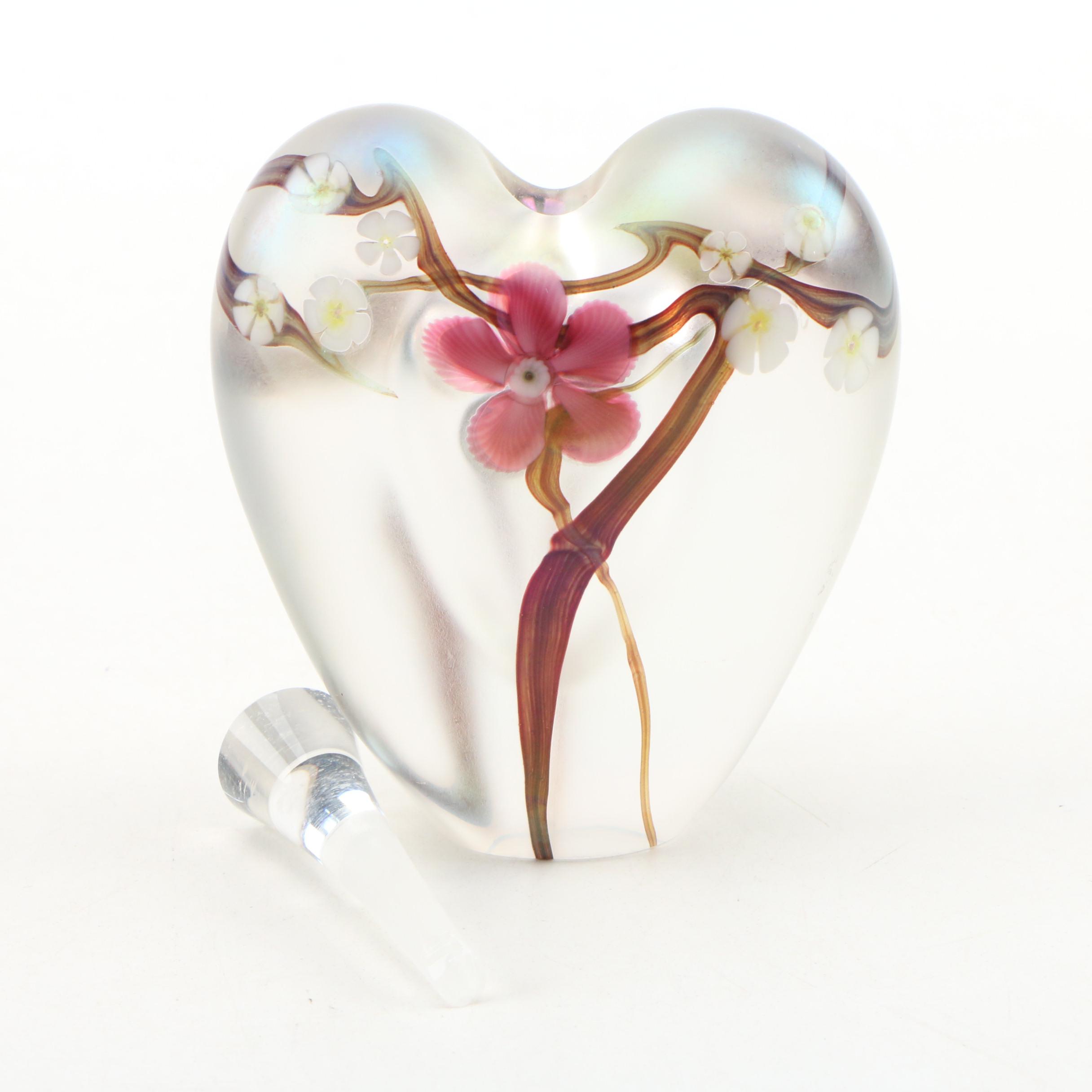 Joseph Morel for Zellique Studio Blown Glass Perfume Bottle, 1996