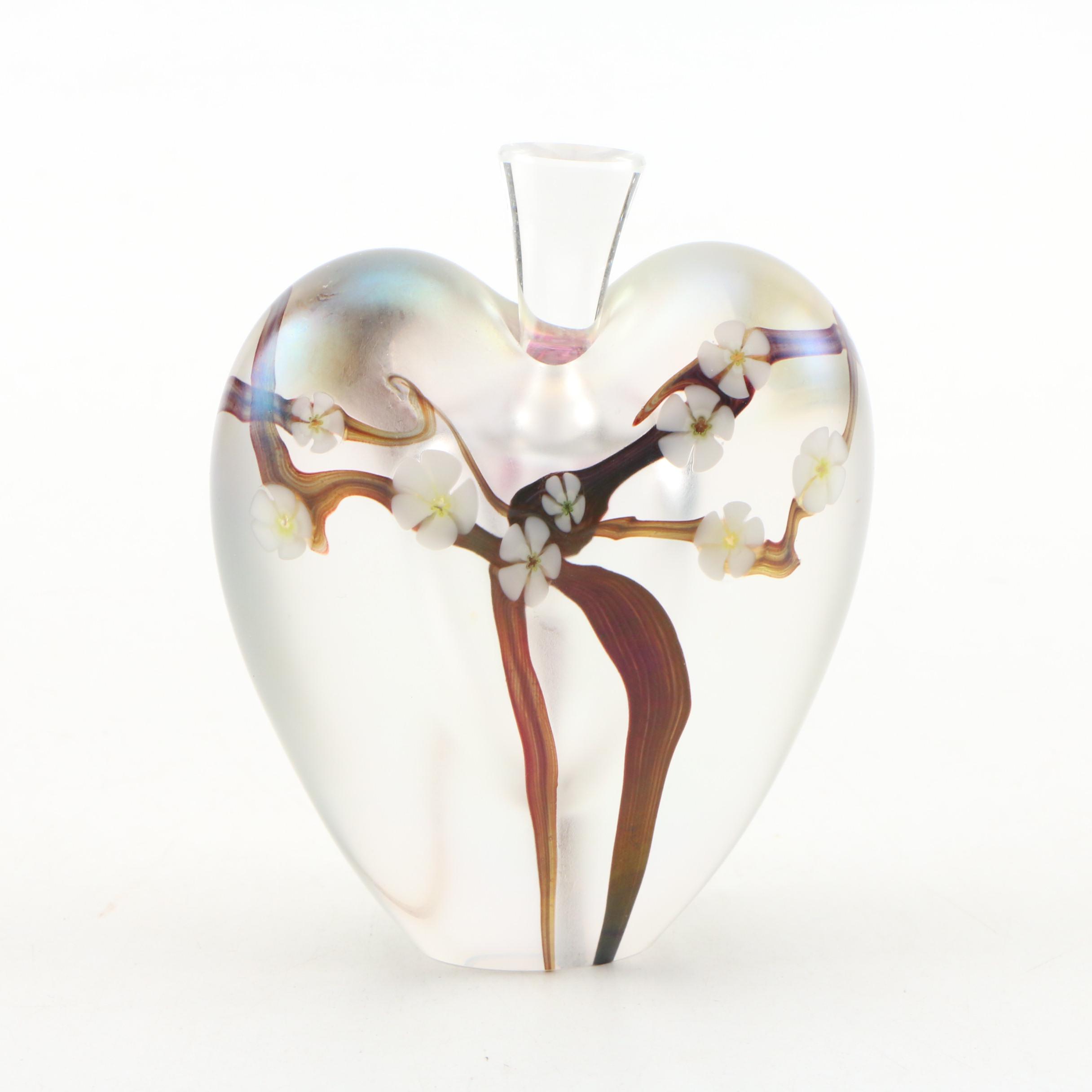 Joseph Morel for Zellique Studio Blown Glass Perfume Bottle, 1996