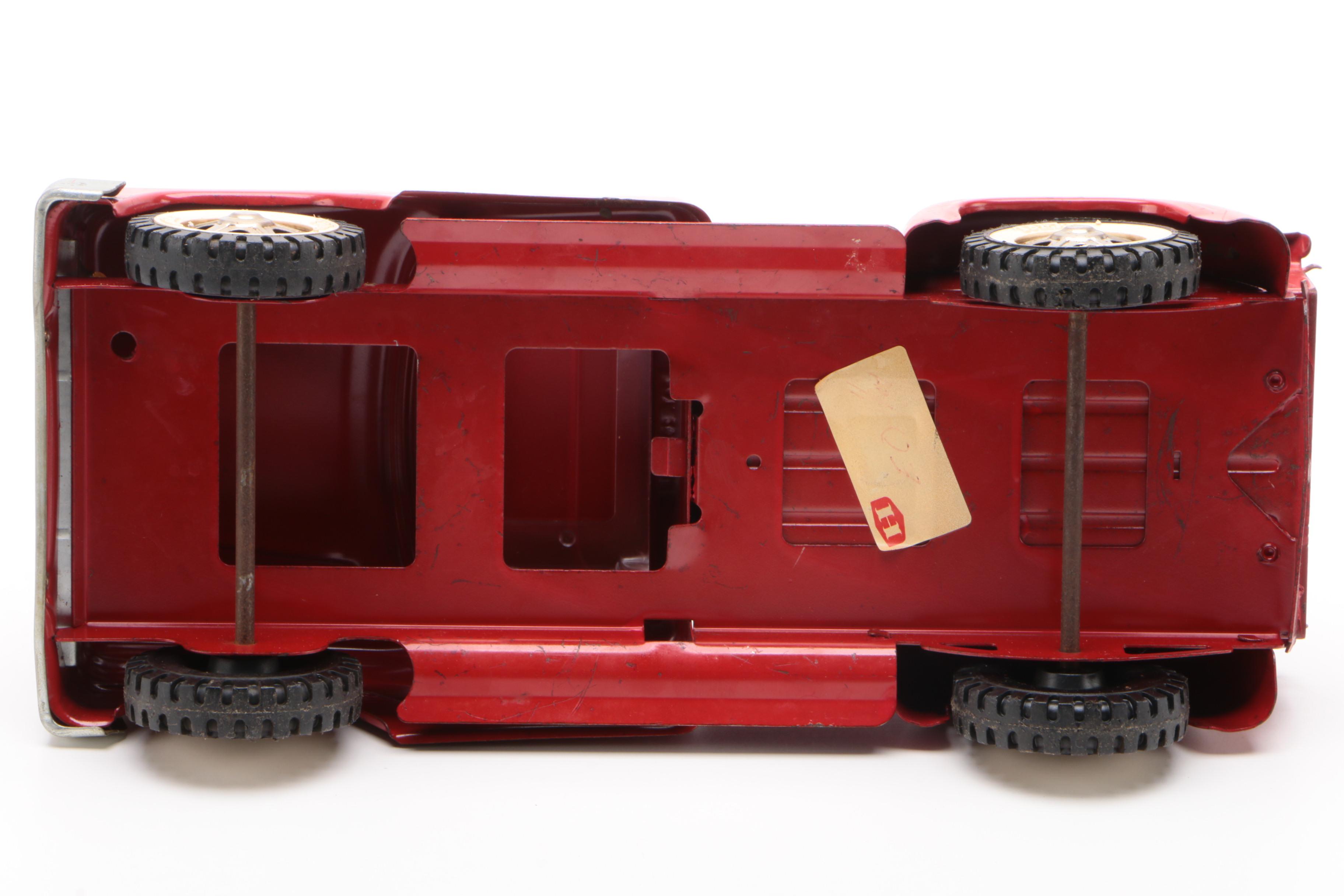 Tonka Pressed Steel Pick-Up Farming Truck with Utility Cart, 1962-1969