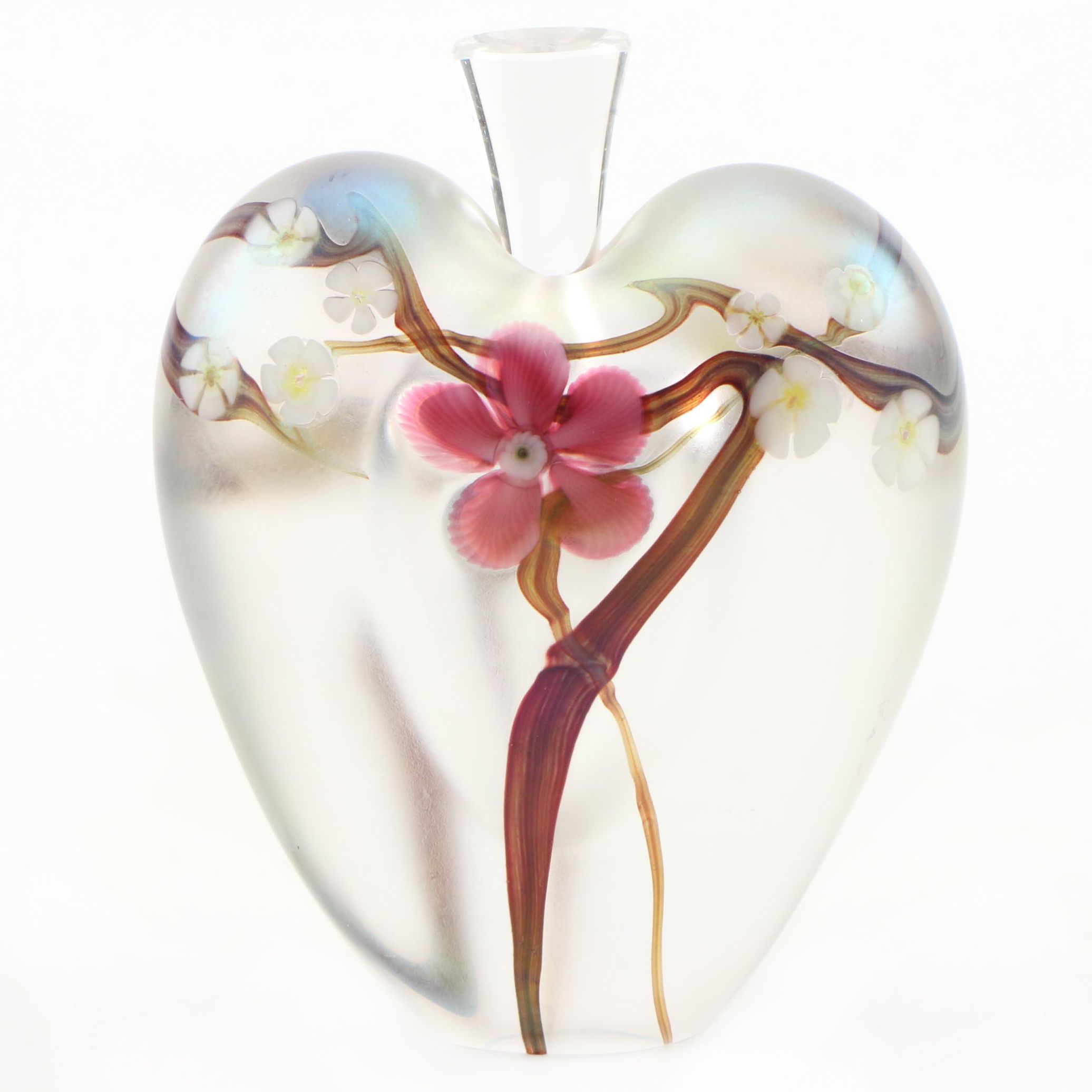 Joseph Morel for Zellique Studio Blown Glass Perfume Bottle, 1996