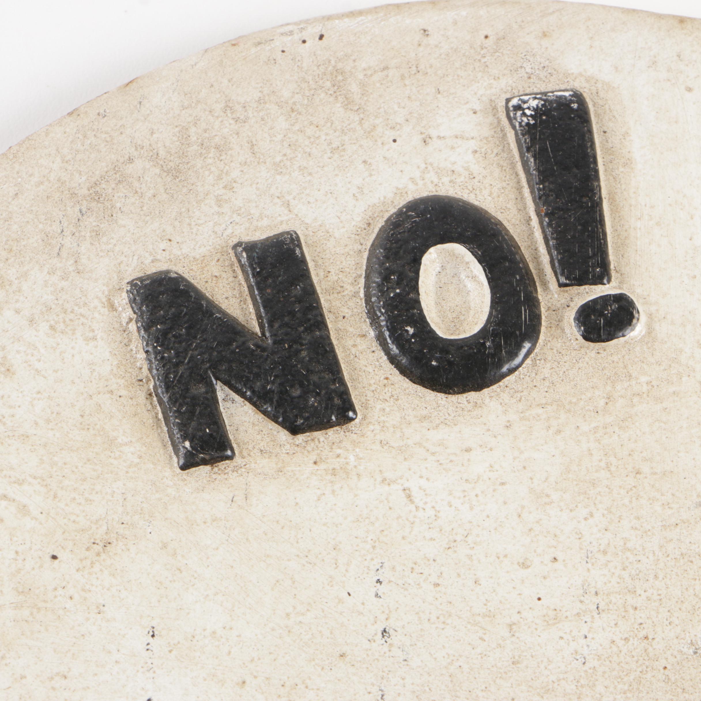 Metal "No!" Dog Yard Sign