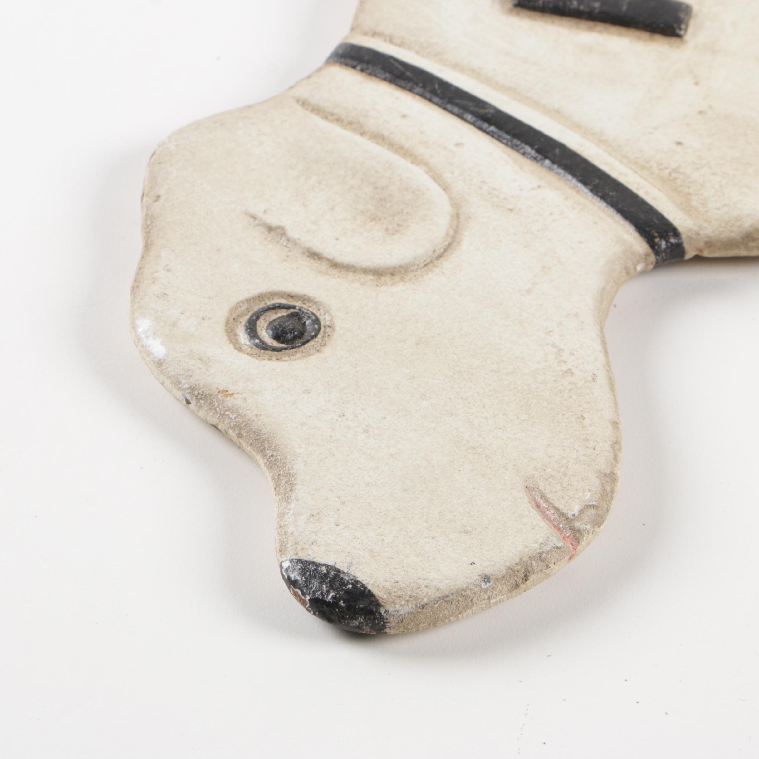 Metal "No!" Dog Yard Sign