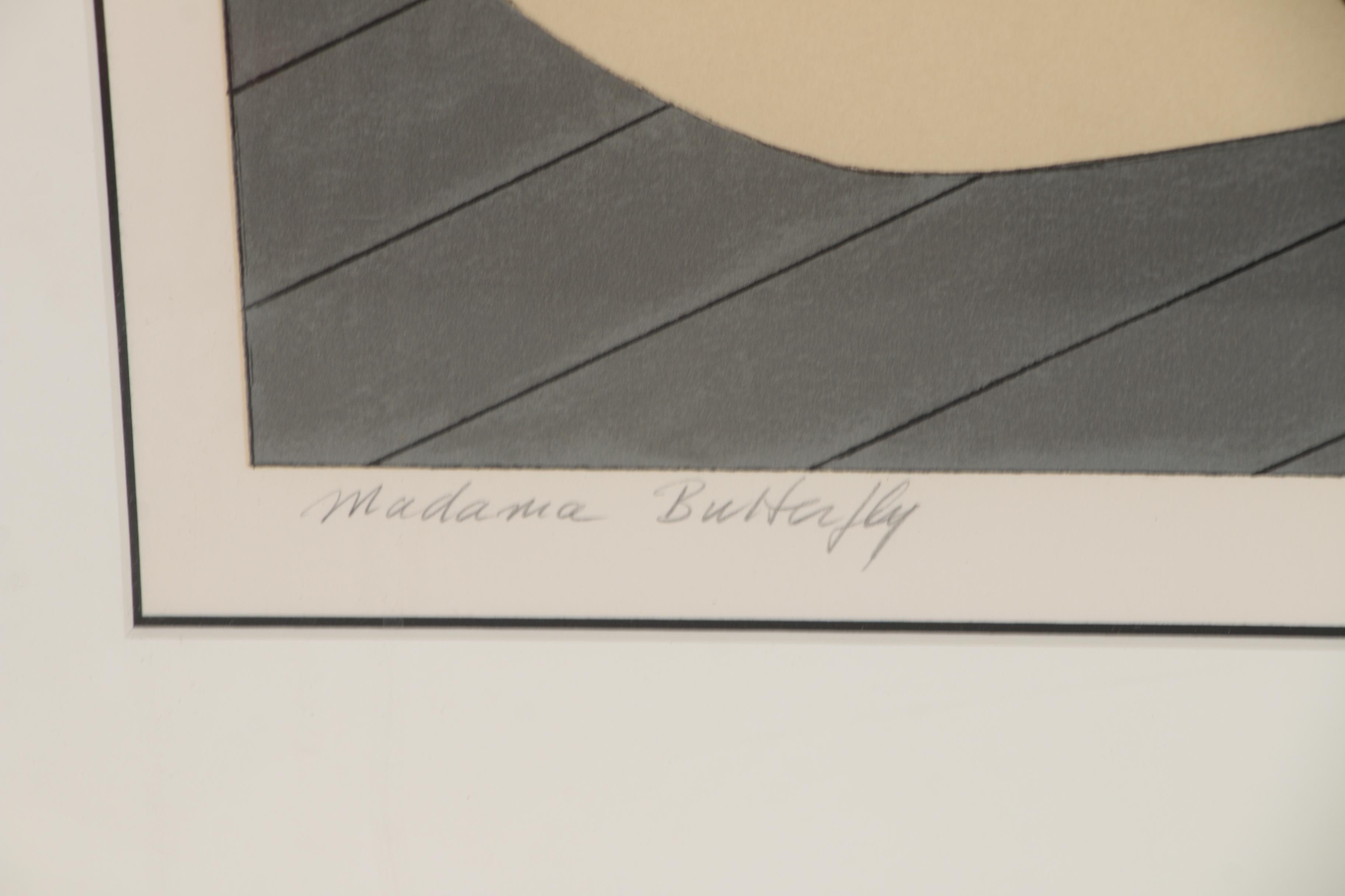 Will Barnet Serigraph "Madame Butterfly", 1980