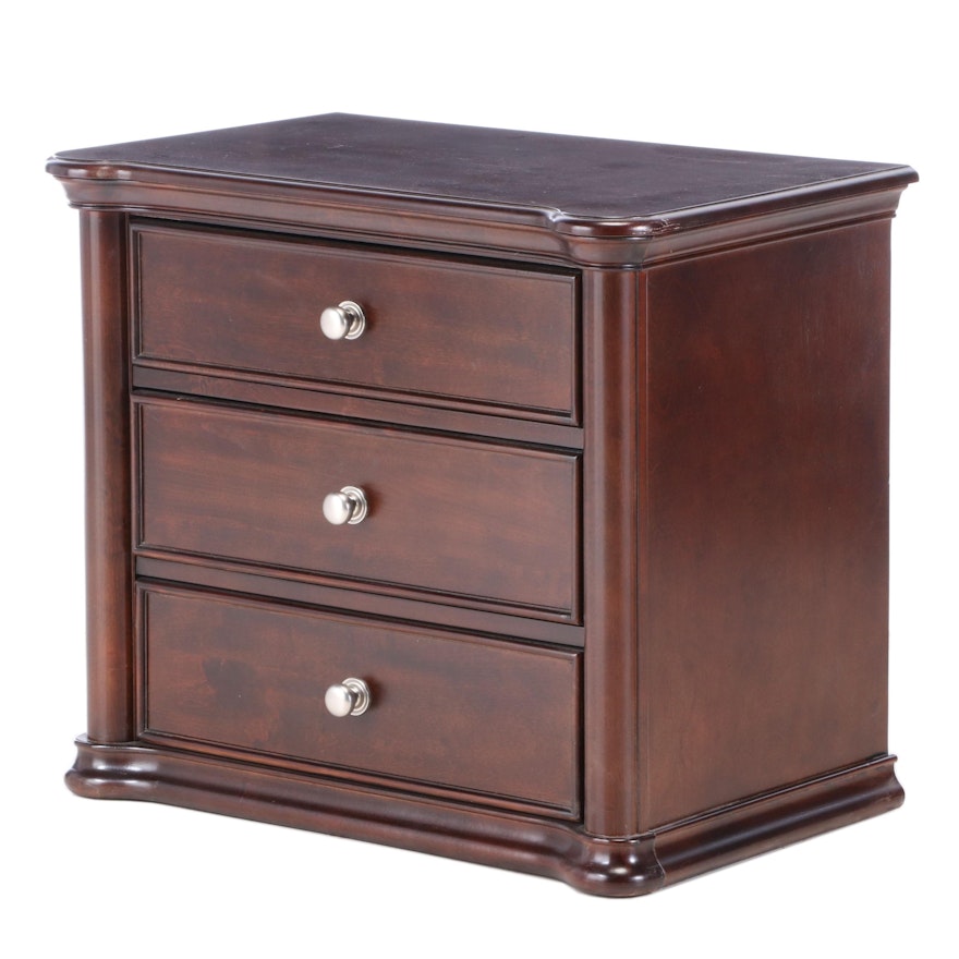 Contemporary Three-Drawer Bedside Chest