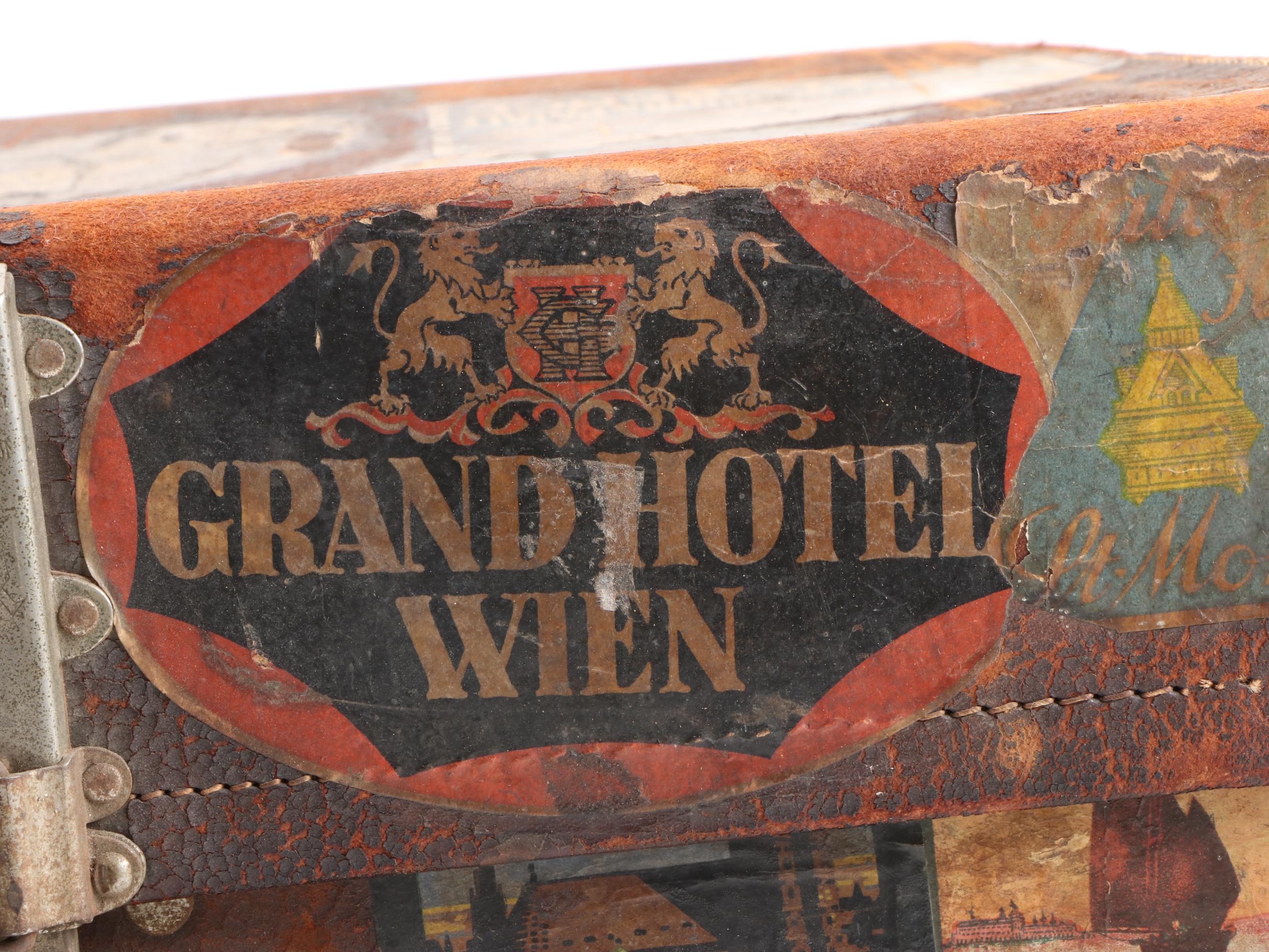 Revelation Leather Covered Suitcase, Made in England, Circa 1940