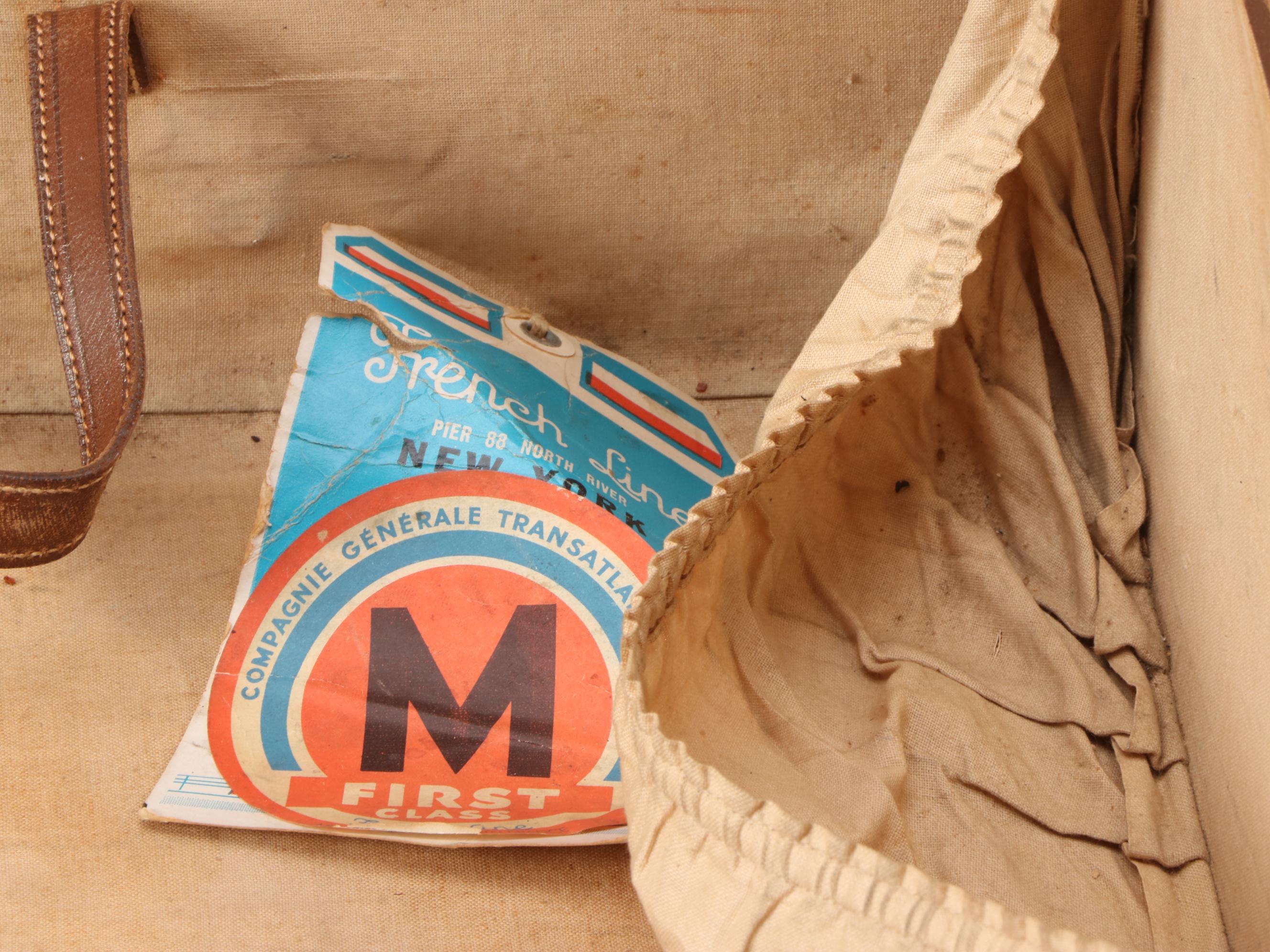 Revelation Leather Covered Suitcase, Made in England, Circa 1940