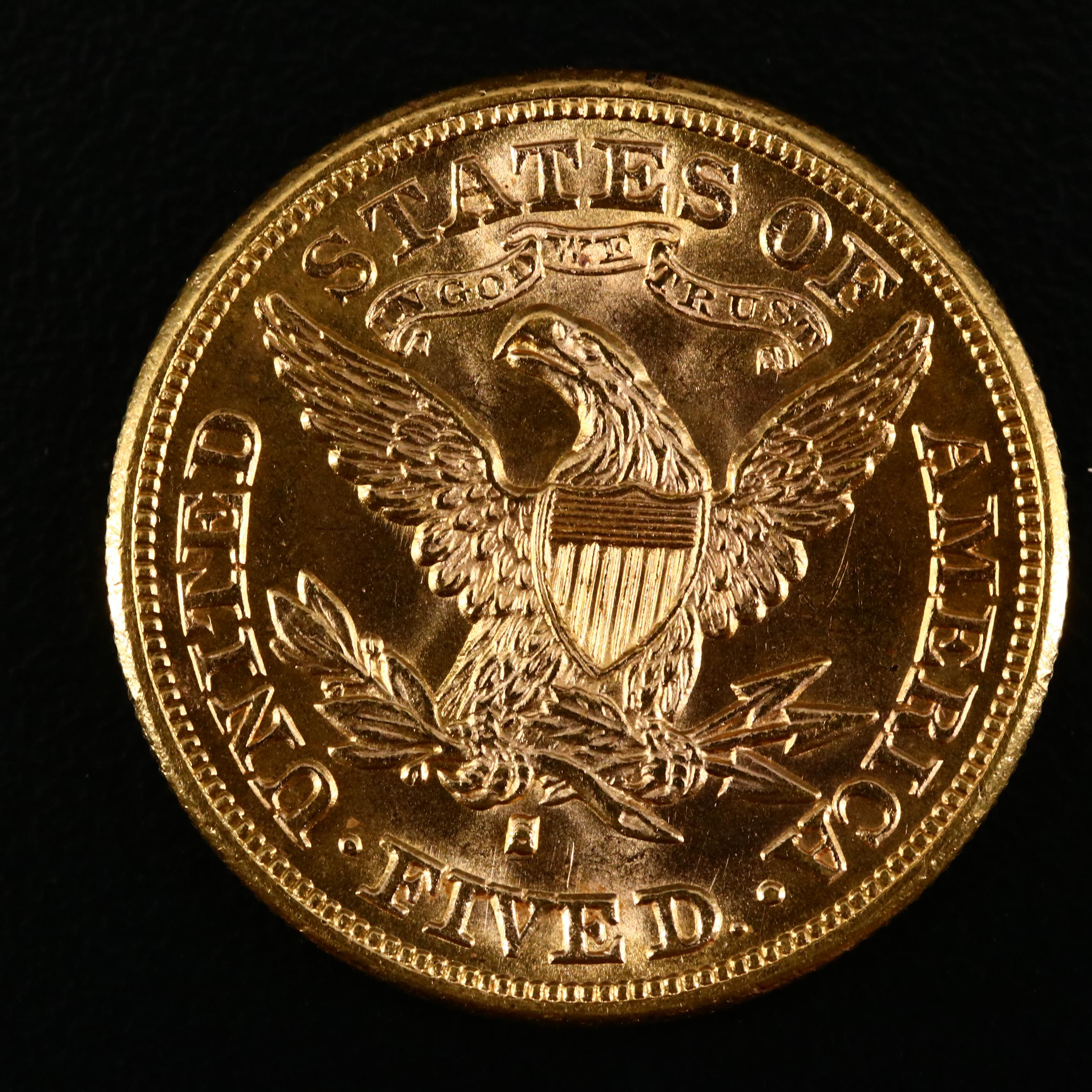 1880-S Liberty Head $5 Gold Coin