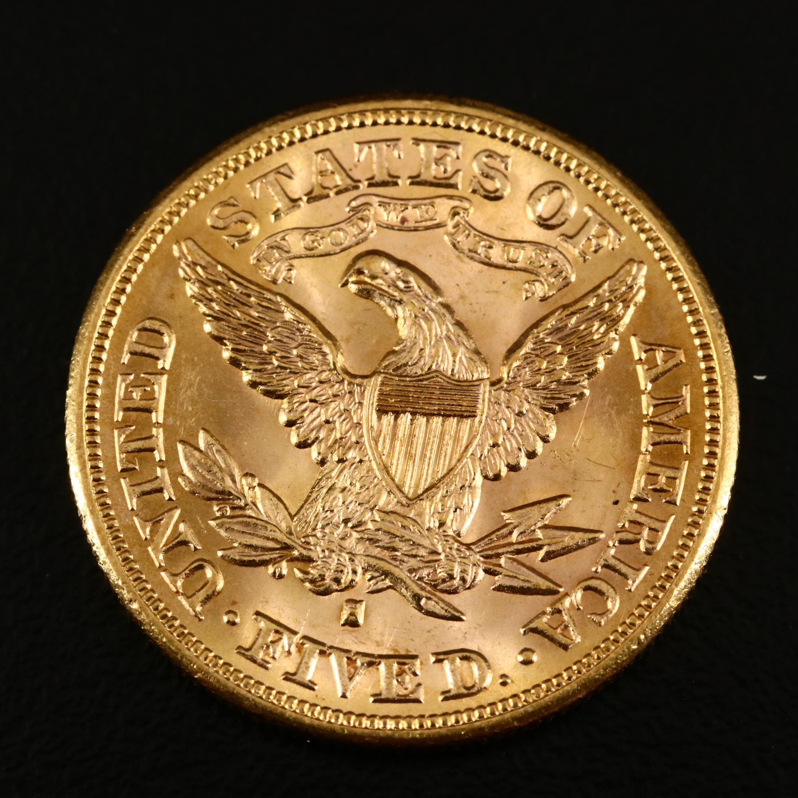 1880-S Liberty Head $5 Gold Coin