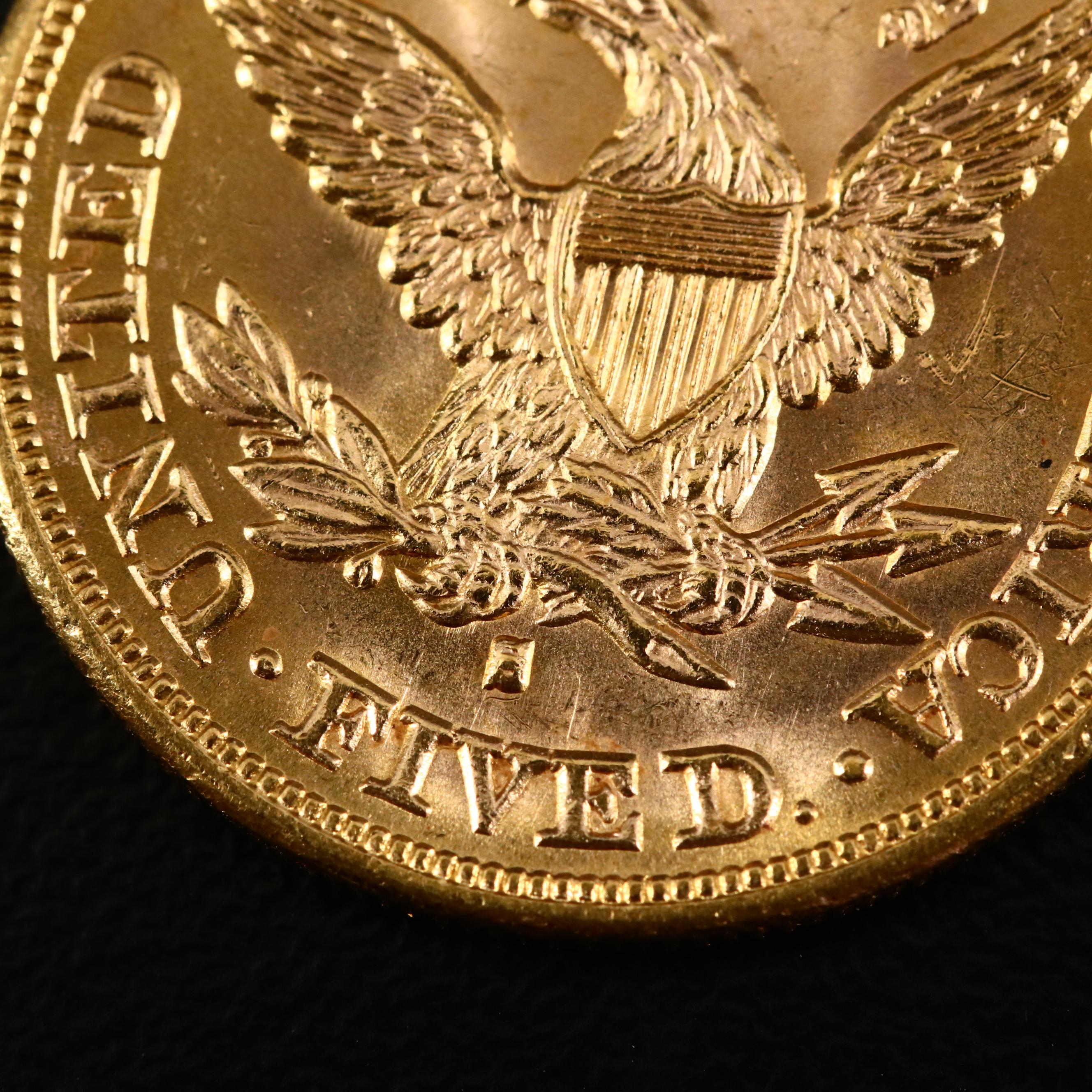 1880-S Liberty Head $5 Gold Coin