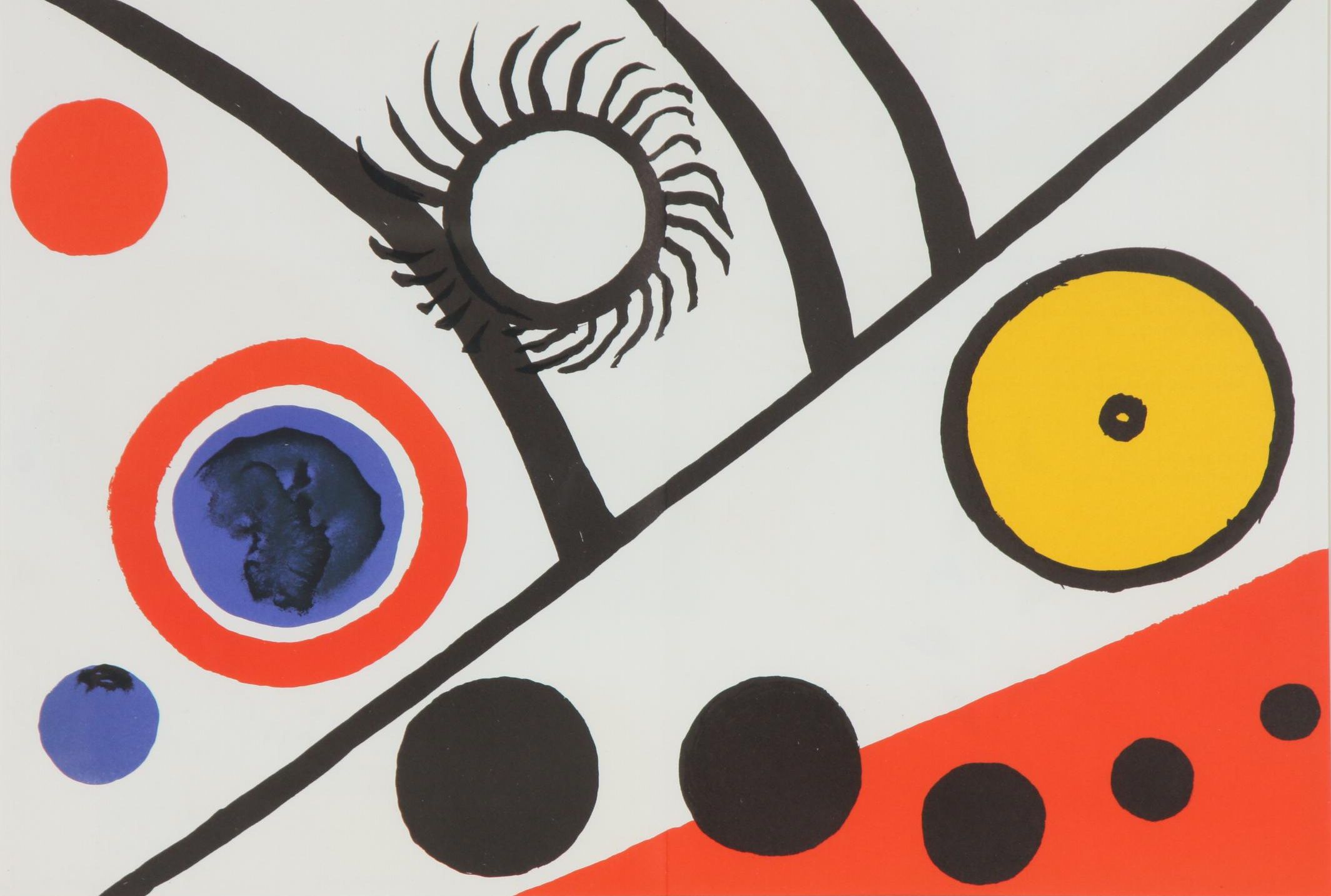 Alexander Calder Double-Page Color Lithograph for "Derrière le Miroir", 1976