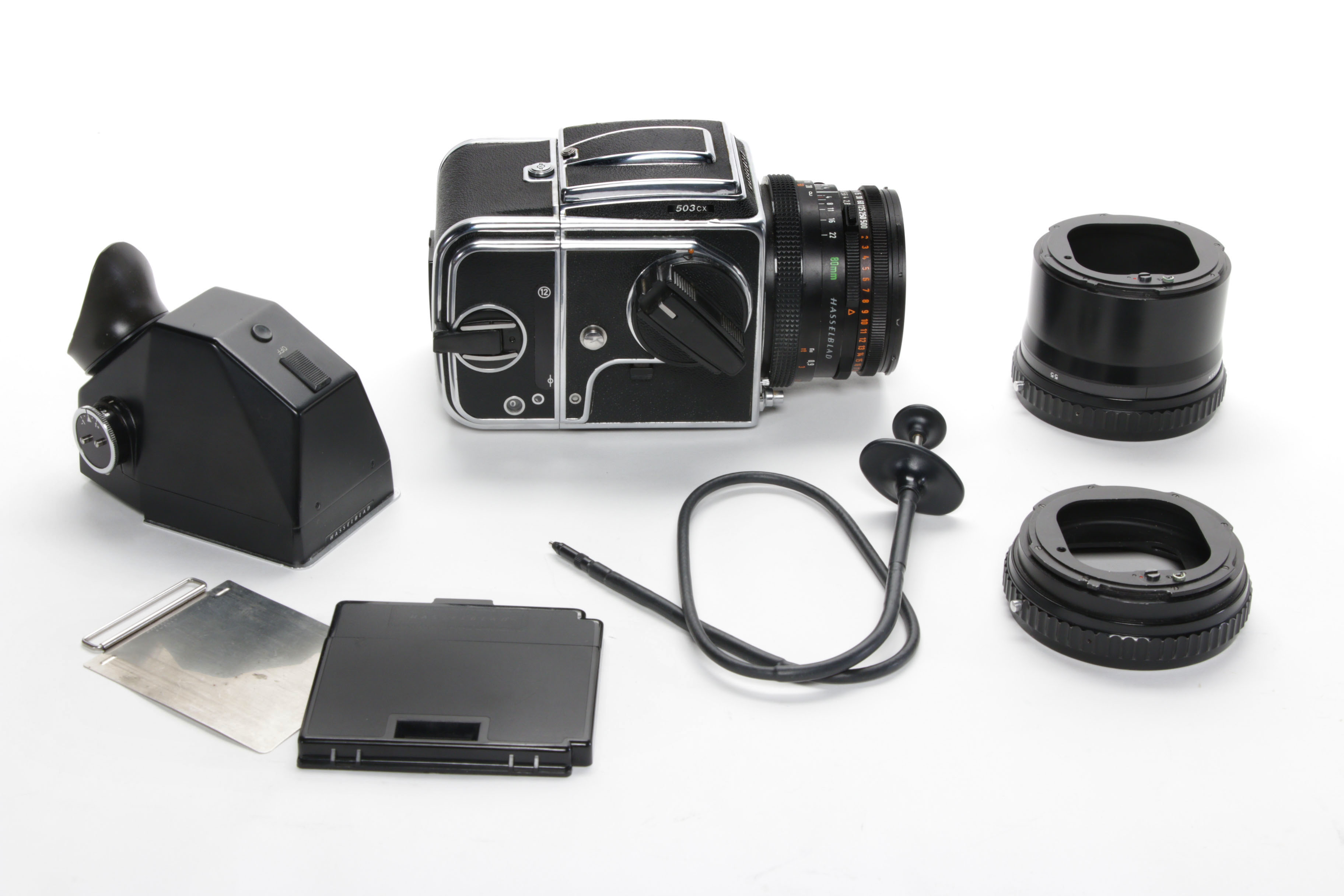 Hasselblad 503CX SLR Camera with Zeiss Planar 80mm f/2.8 Lens and More