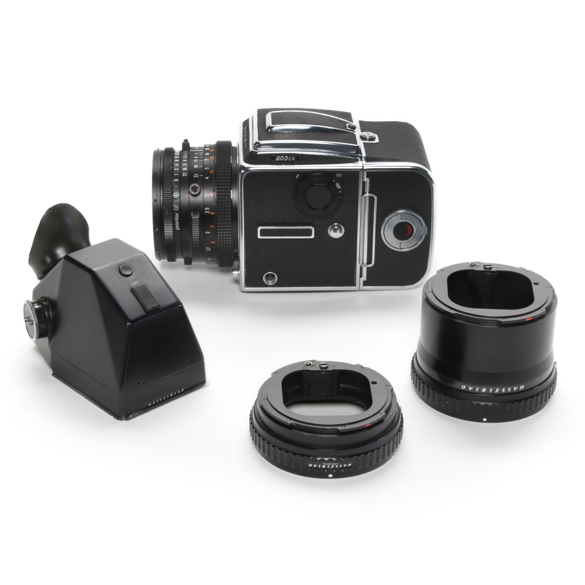 Hasselblad 503CX SLR Camera with Zeiss Planar 80mm f/2.8 Lens and More