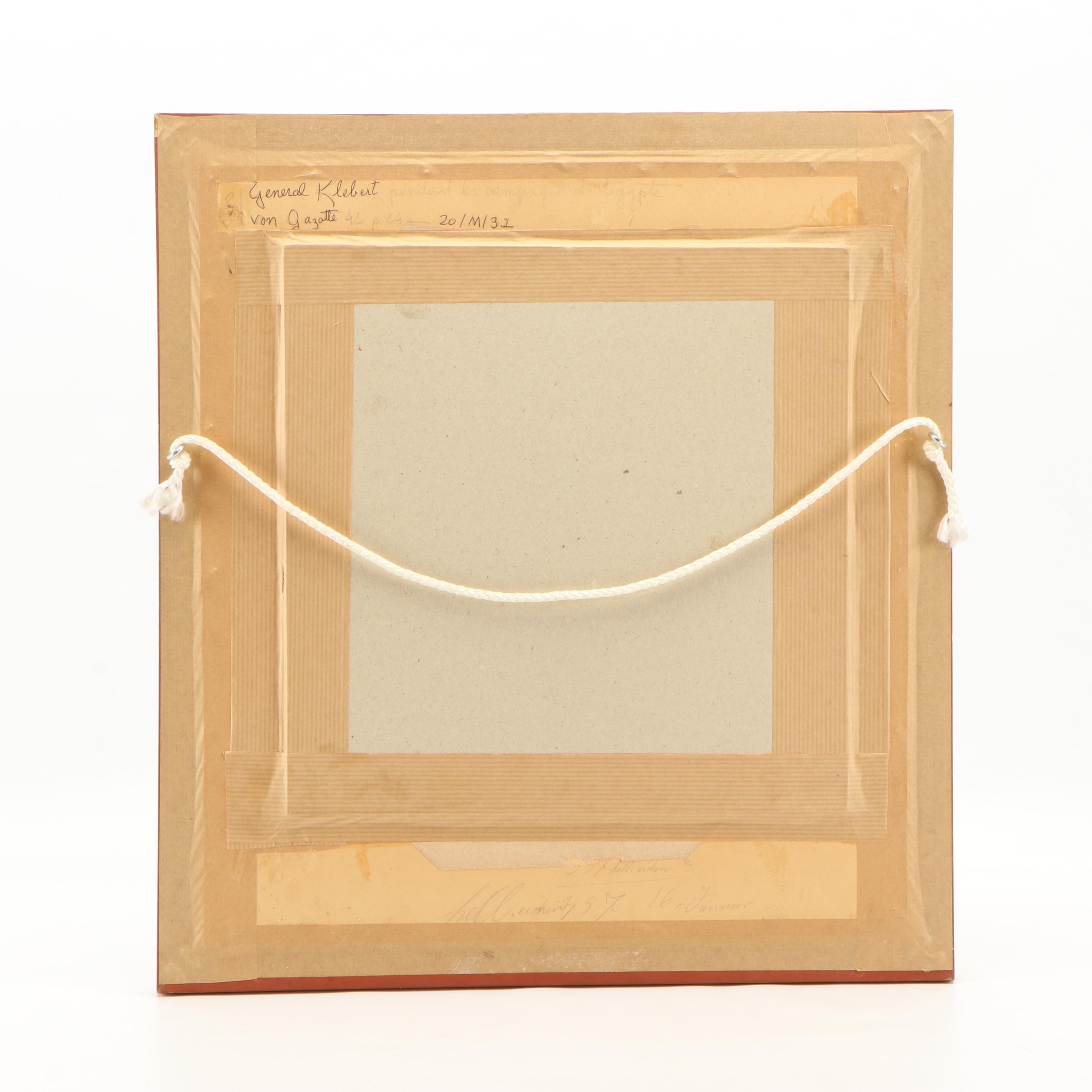 Watercolor Painting of General Jean-Baptiste Kléber