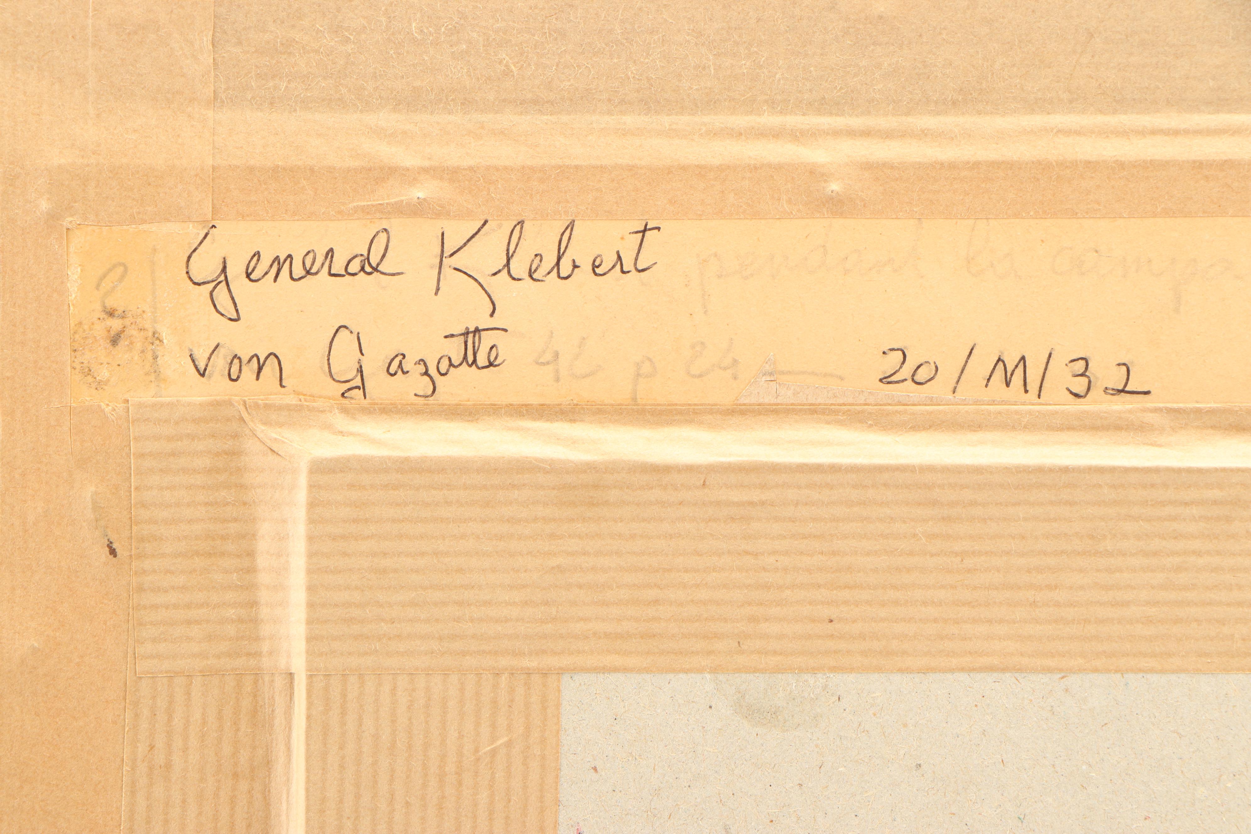 Watercolor Painting of General Jean-Baptiste Kléber