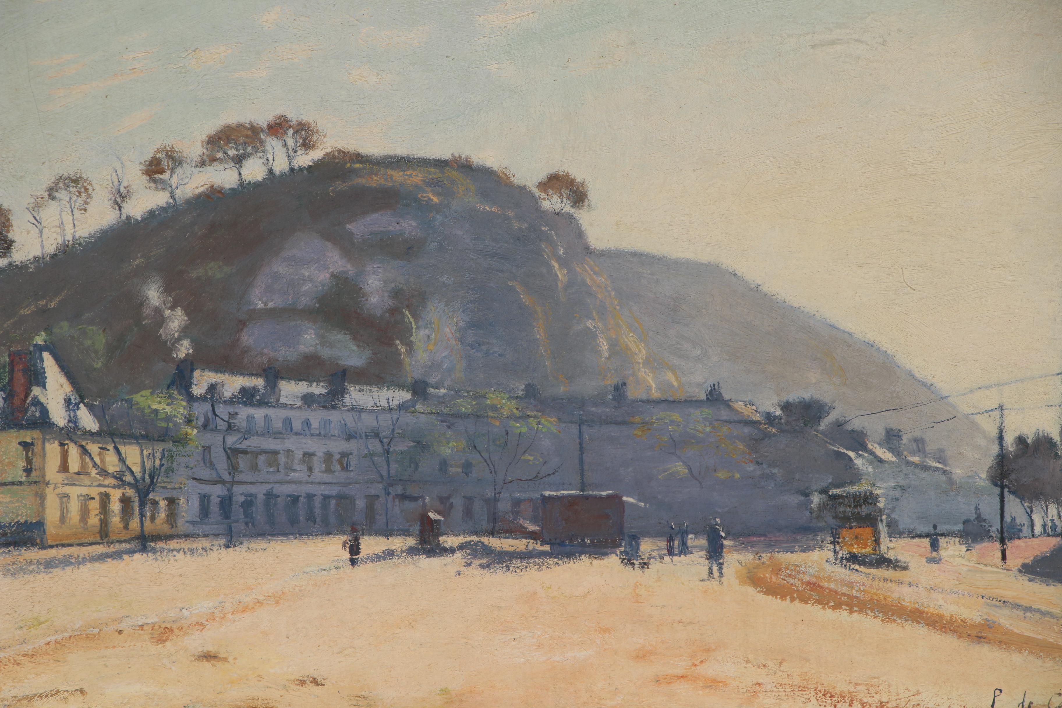 Paul de Castro Street Scene Oil Painting